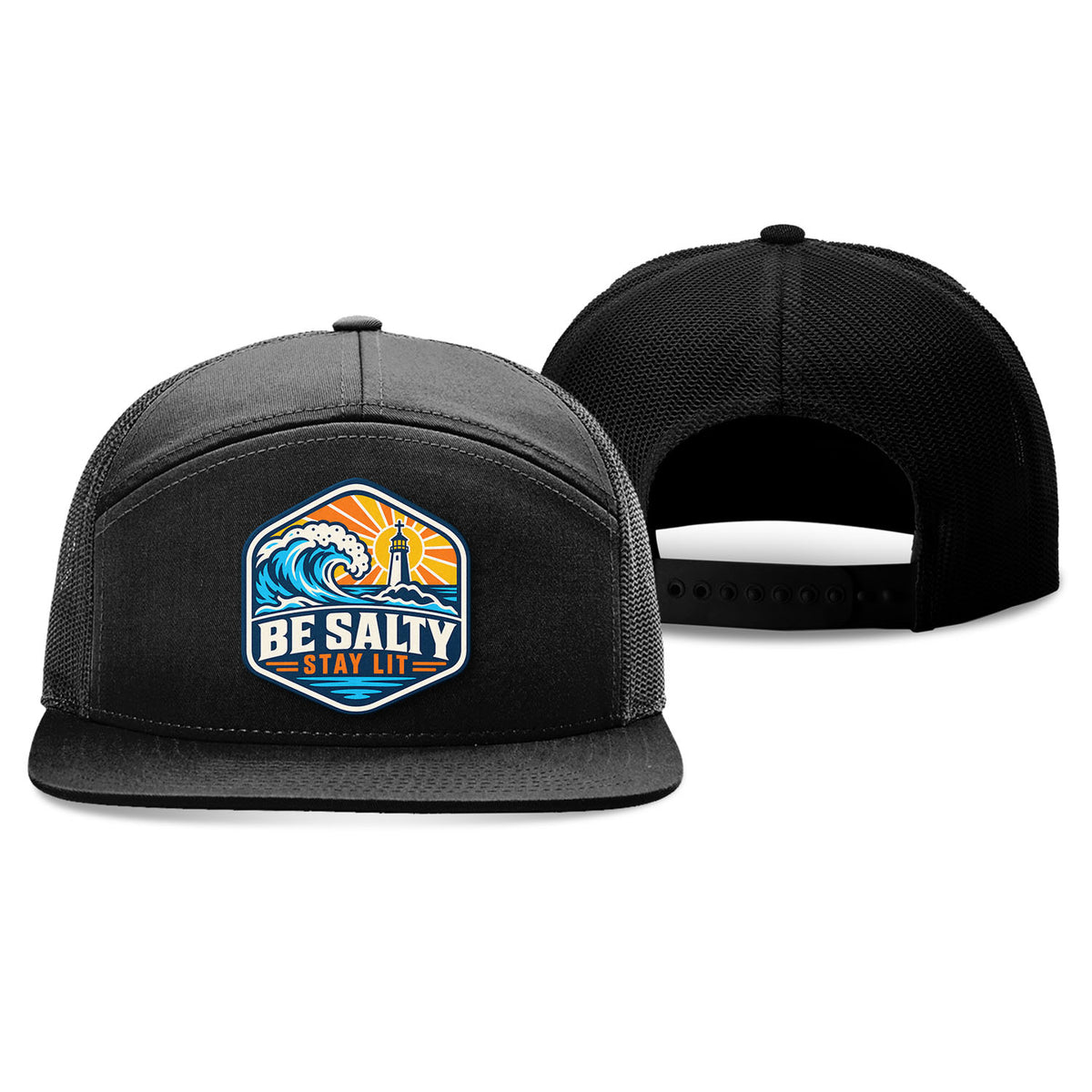 Be Salty Stay Lit Patch Trucker Hat
