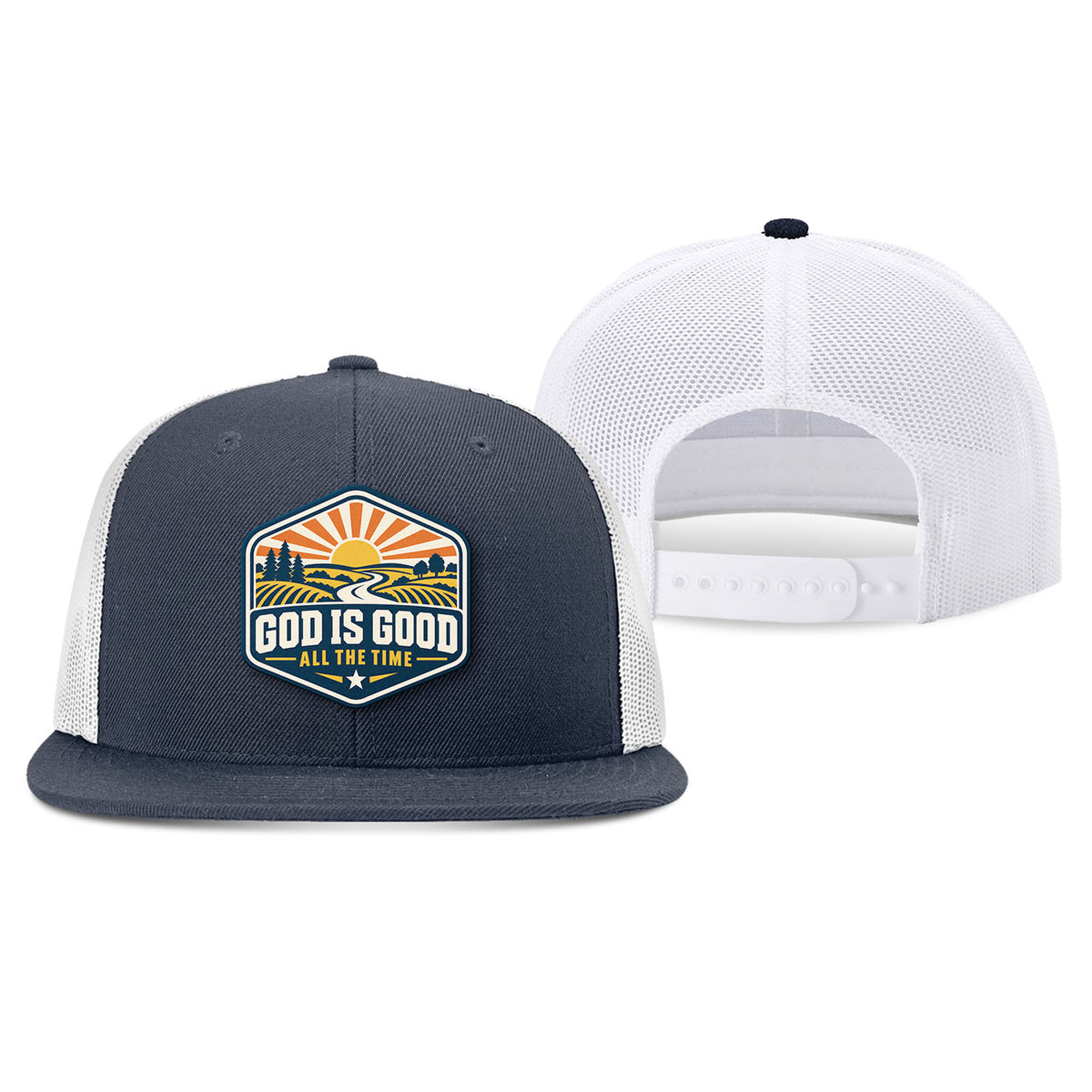 God Is Good - All the Time Camo Trucker Hat