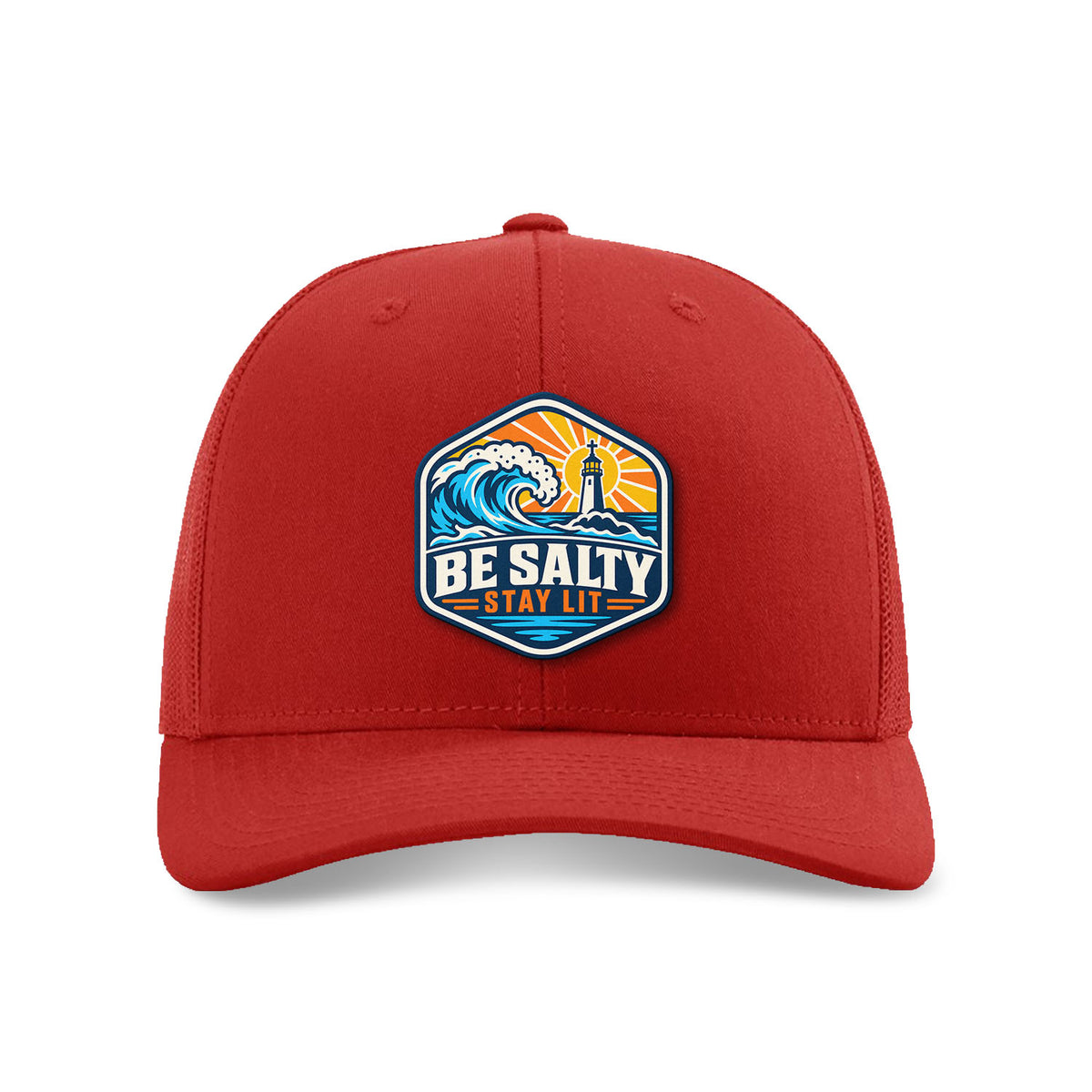 Be Salty Stay Lit Patch Trucker Hat