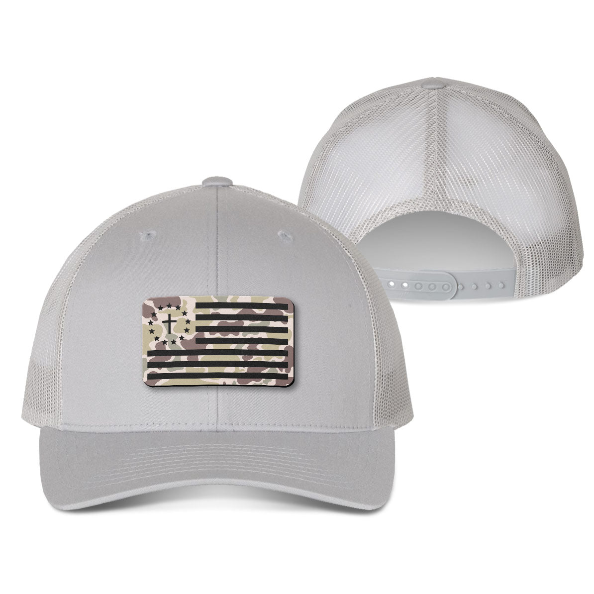 One Nation Under God Flag Duck Camo Patch Fall Collection Hats
