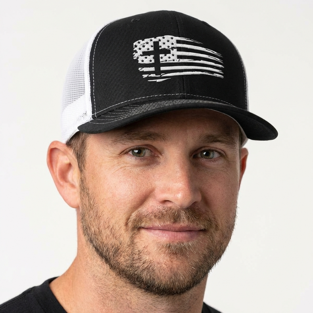 Tattered Flag Cross Hats