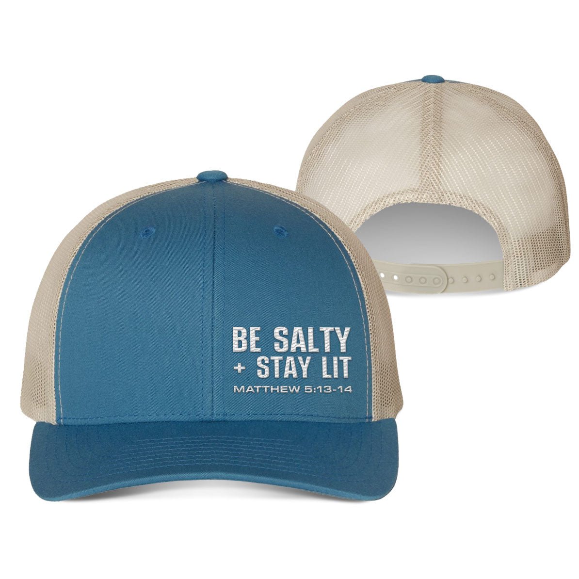 Be Salty + Stay Lit Lower Left Fall Collection Hats - Our True God