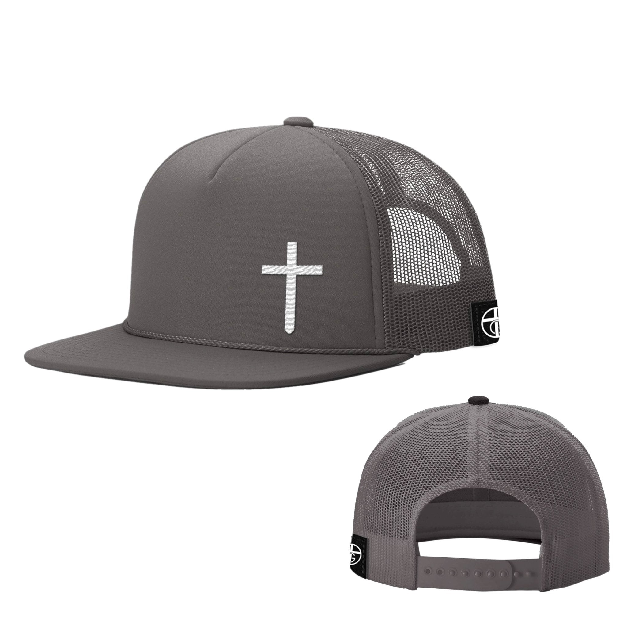 Cross Lower Left Foam Trucker Hats - Our True God