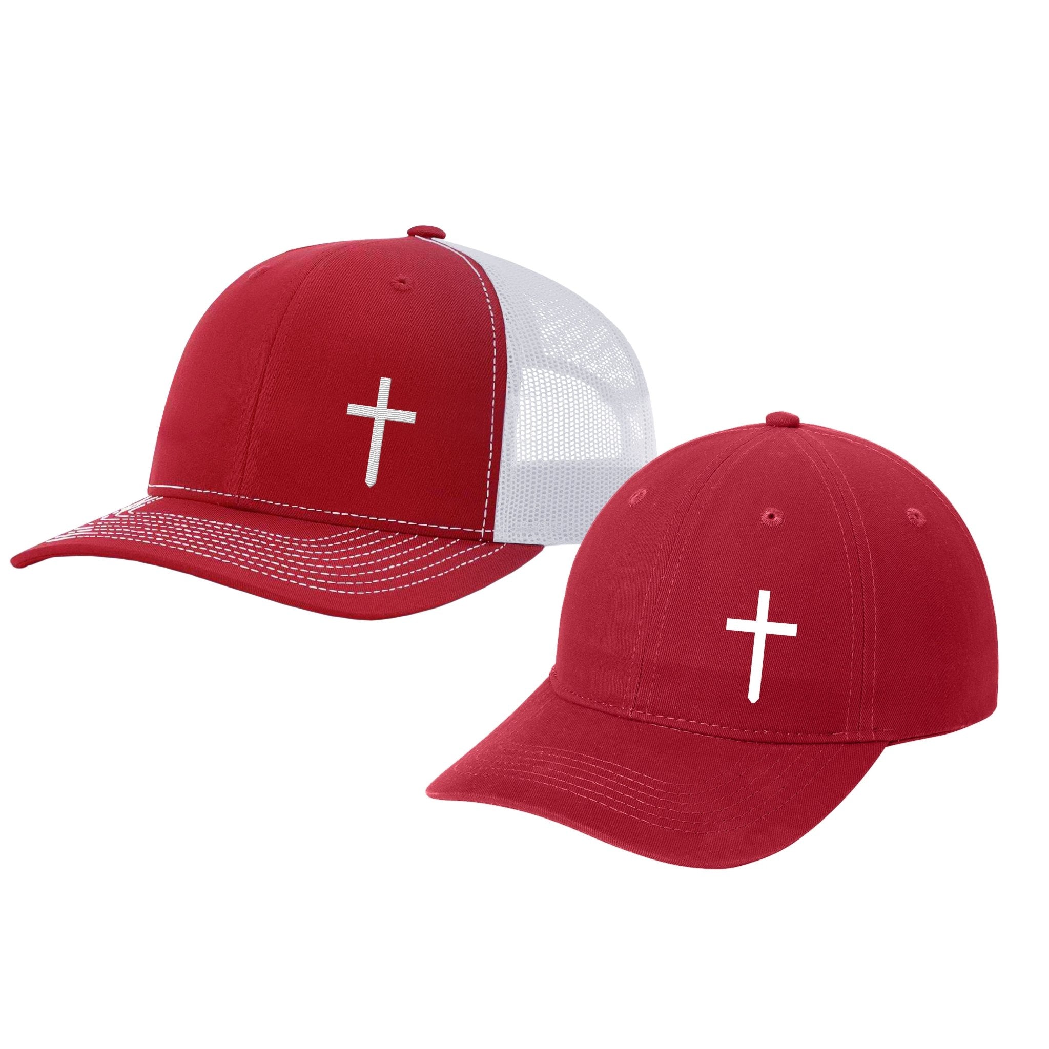 Cross Lower Left His & Hers Hat Bundle - Our True God