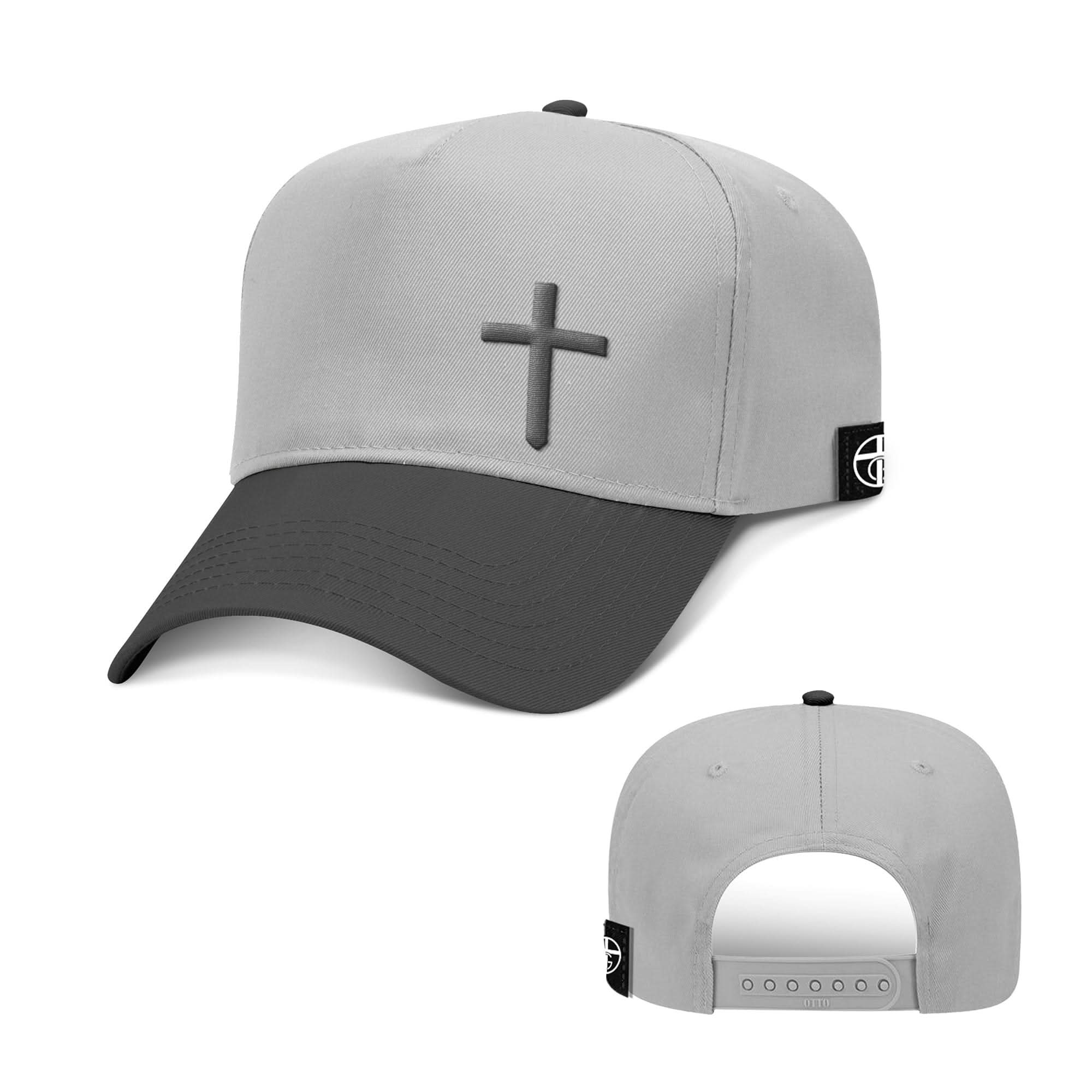 Cross Lower Left Two Tone Hats - Our True God