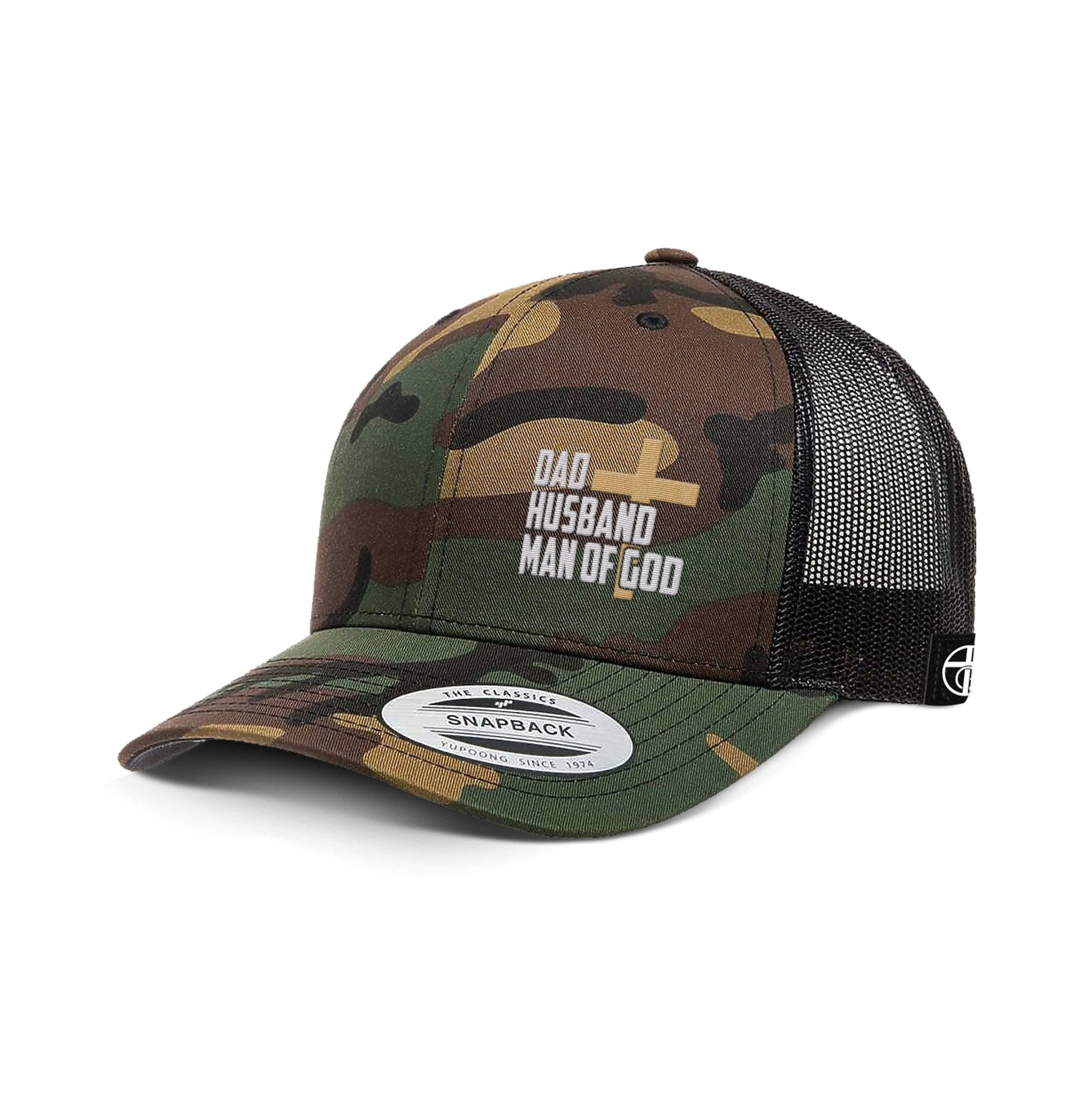 Dad, Husband, Man of God Camo Hats - Our True God