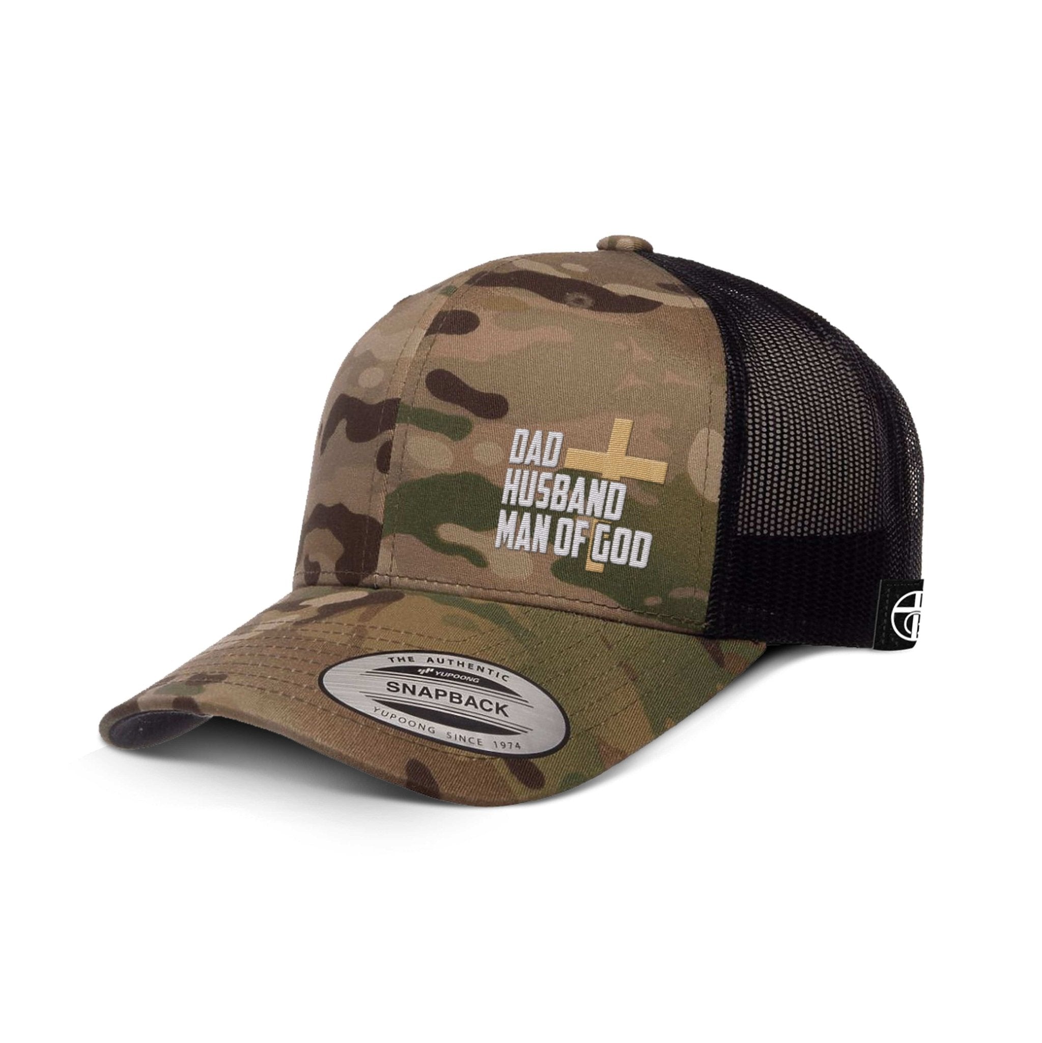 Dad, Husband, Man of God Camo Hats - Our True God