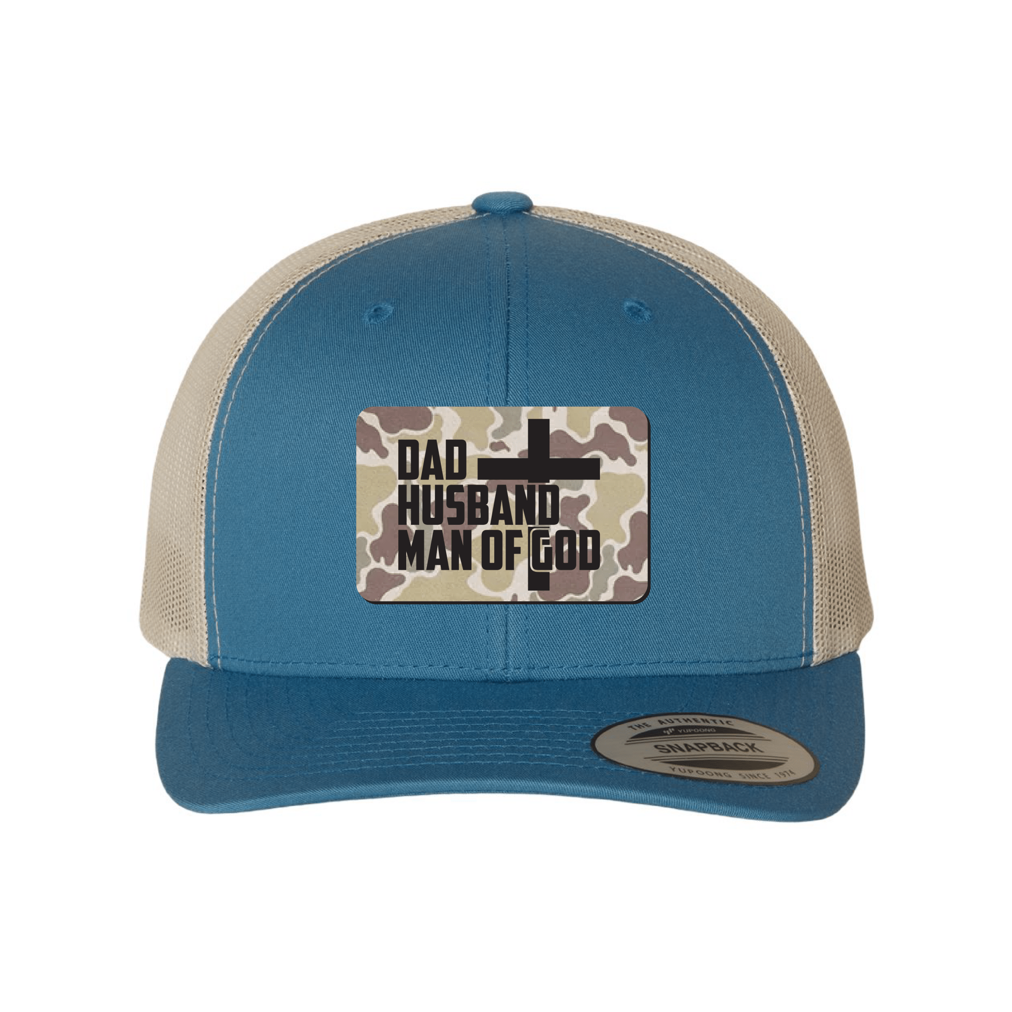 Dad, Husband, Man of God Camo Patch Fall Collection Hats - Our True God