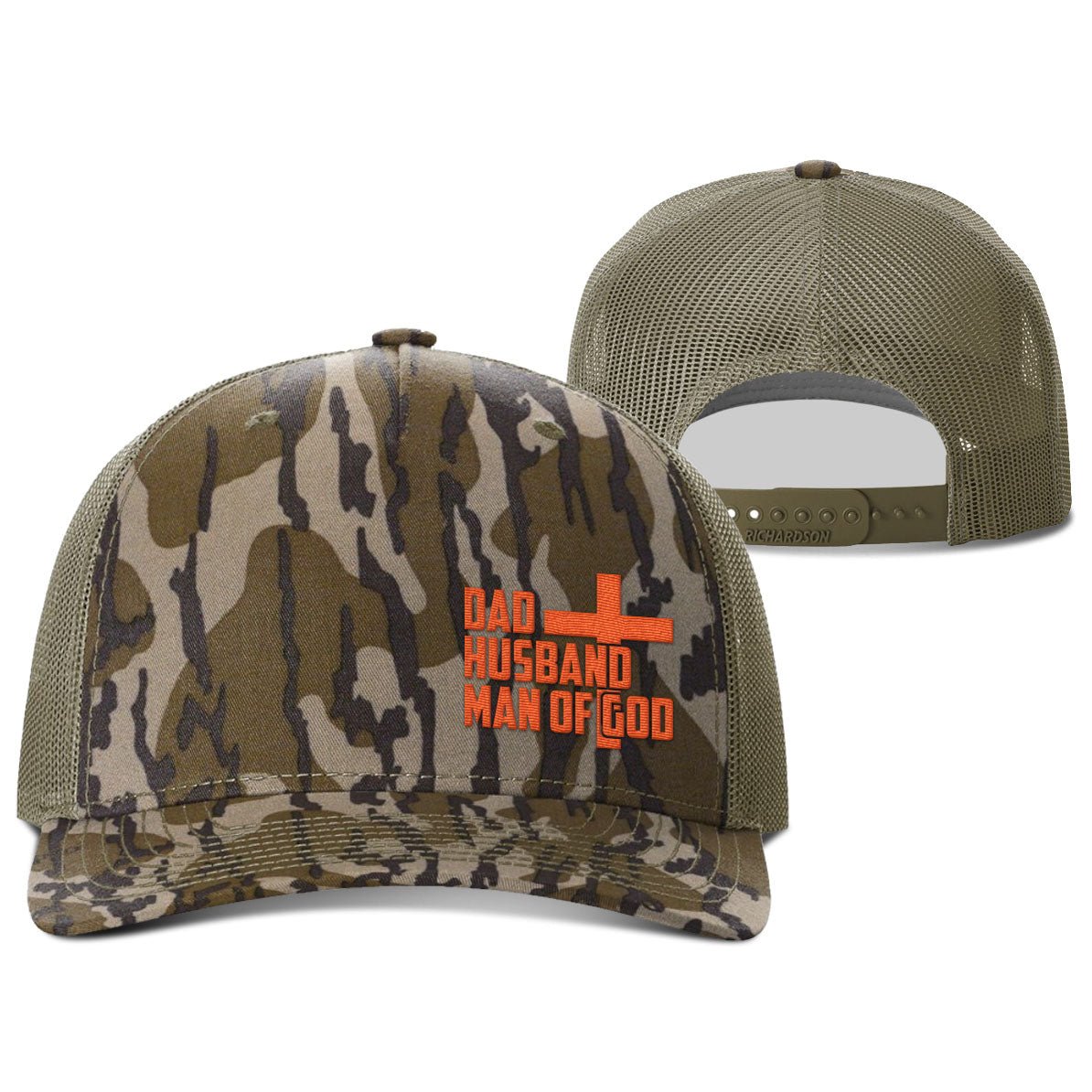 Dad, Husband, Man of God Hunting Hats - Our True God