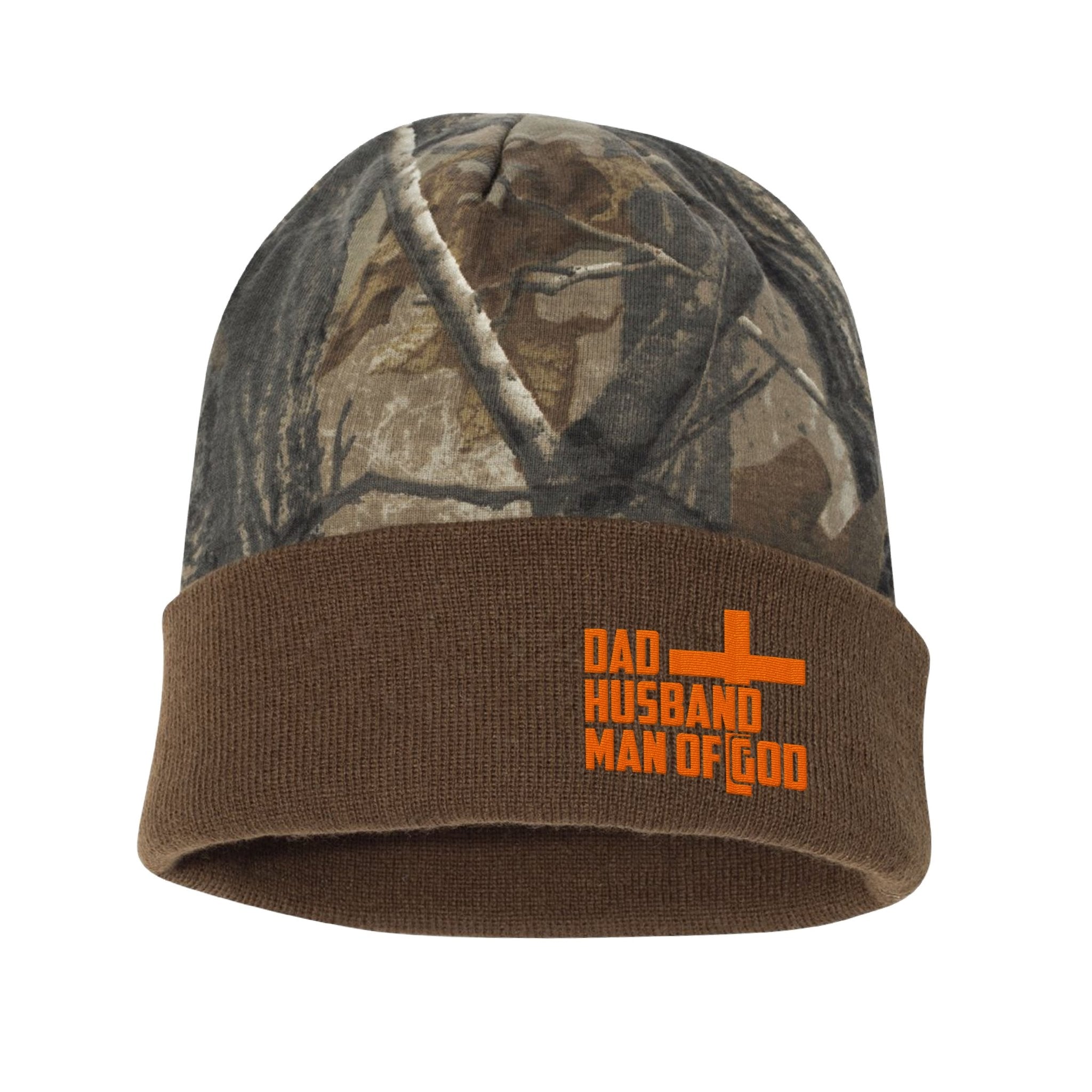Dad, Husband, Man of God Realtree® Camo Hunting Beanie - Our True God