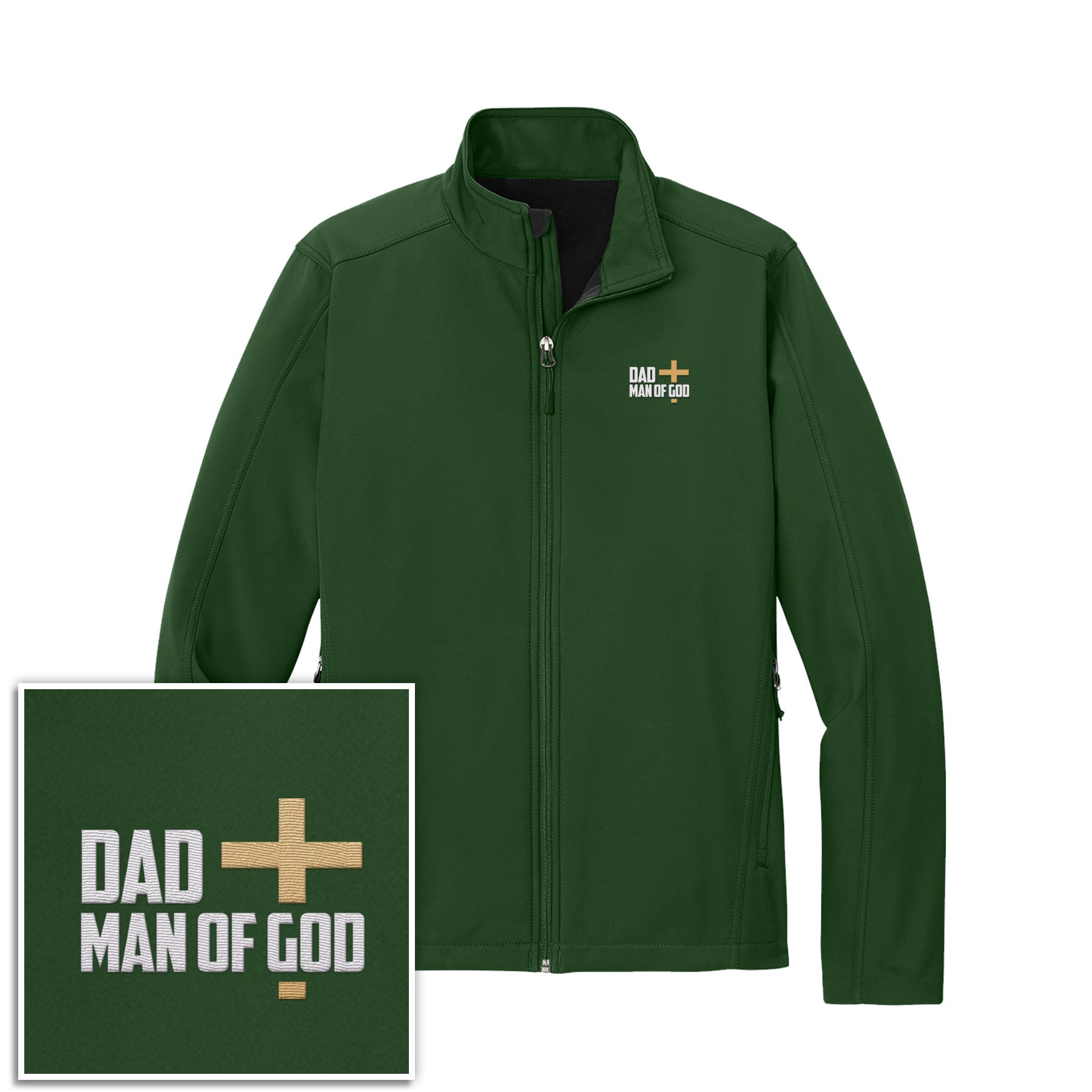 Dad, Man Of God Core Soft Shell Jacket - Our True God