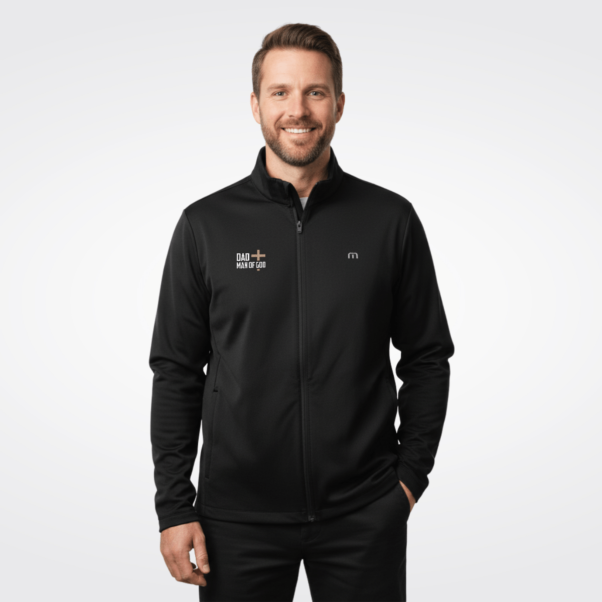 Dad, Man Of God TravisMathew Surfside Full - Zip Jacket - Our True God