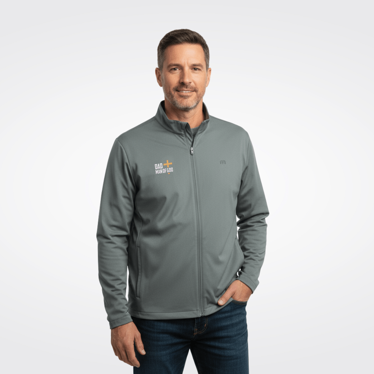 Dad, Man Of God TravisMathew Surfside Full - Zip Jacket - Our True God