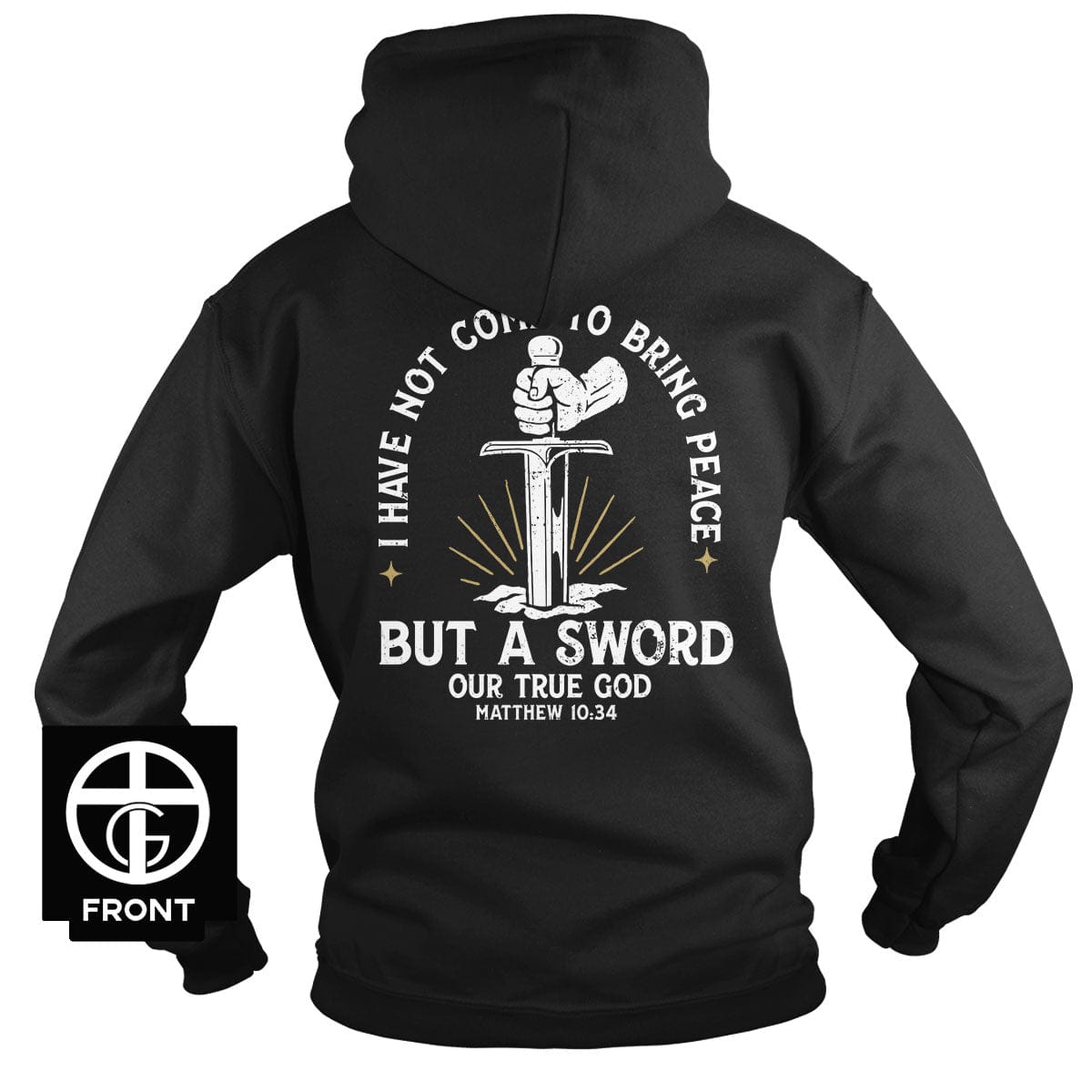 EDGE Printed Products Apparel Hoodie / Black / S I Have Not Come To Bring Peace Hoodie