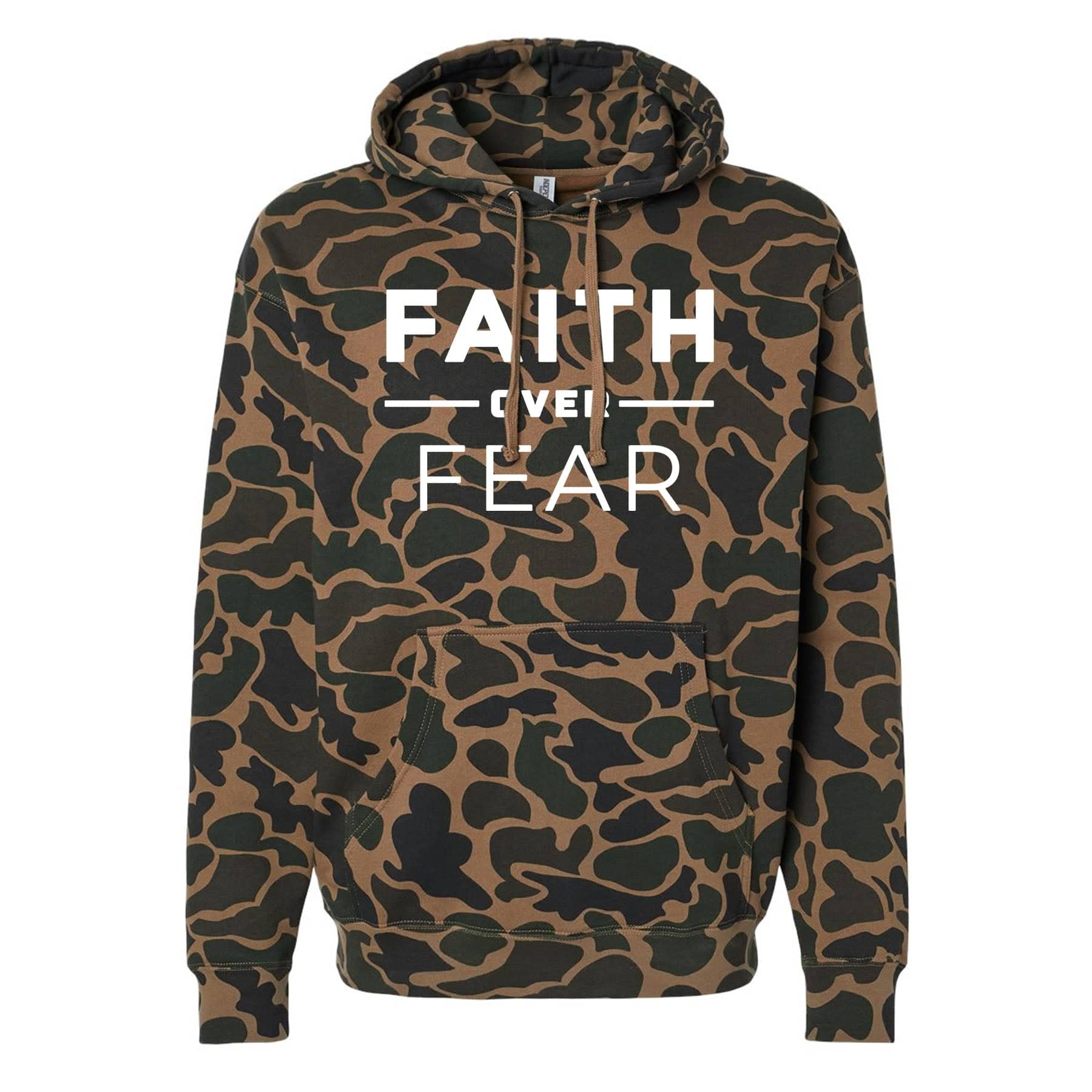 EDGE Printed Products Apparel Hoodie / Duck Camo / XS Faith Over Fear Camo Hoodie