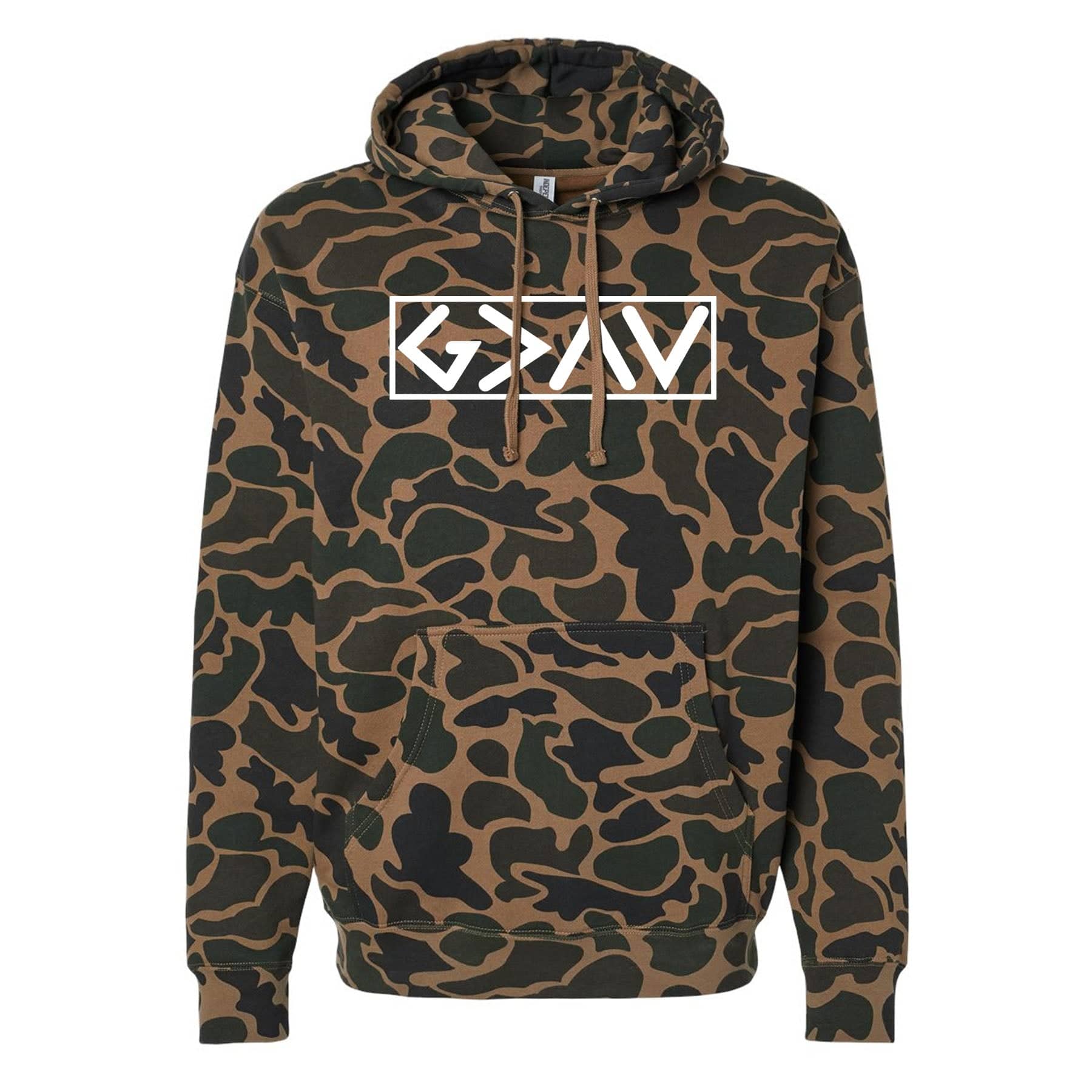 EDGE Printed Products Apparel Hoodie / Duck Camo / XS God Is Greater Than The Highs And Lows Camo Hoodie