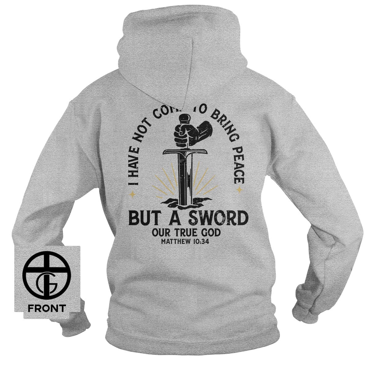 EDGE Printed Products Apparel Hoodie / Grey / S I Have Not Come To Bring Peace Hoodie