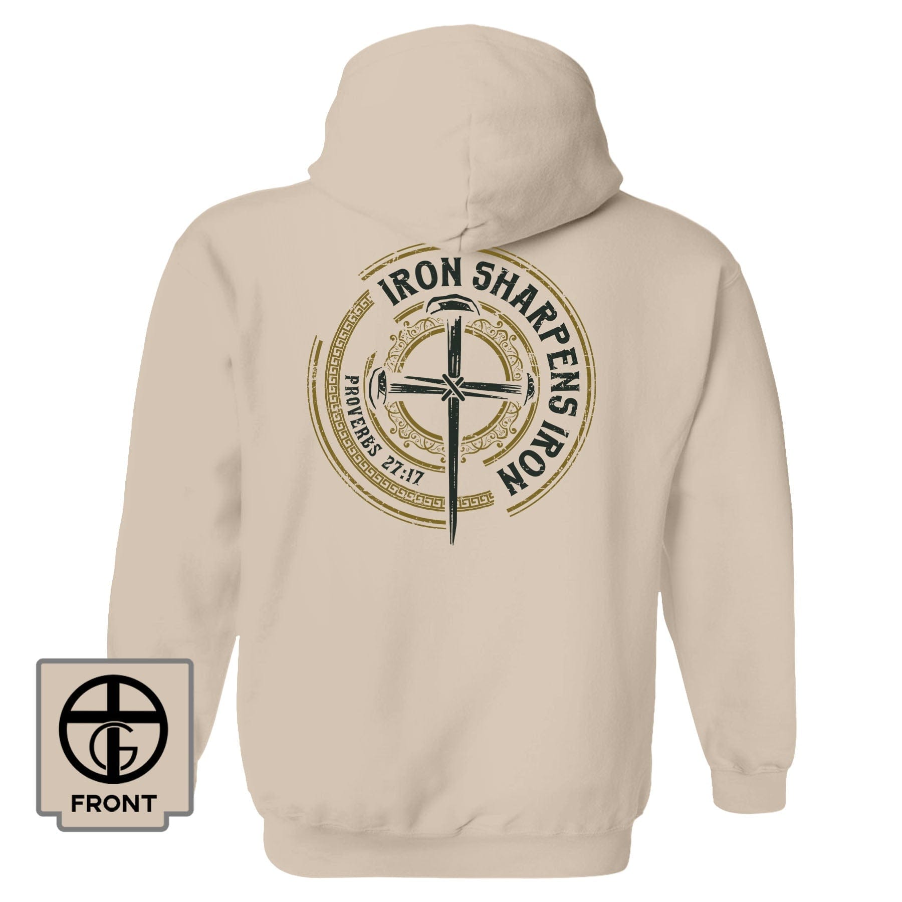 EDGE Printed Products Apparel Hoodie / Natural / S Iron Sharpens Iron - Proverbs 27:17 Fall Collection Hoodie