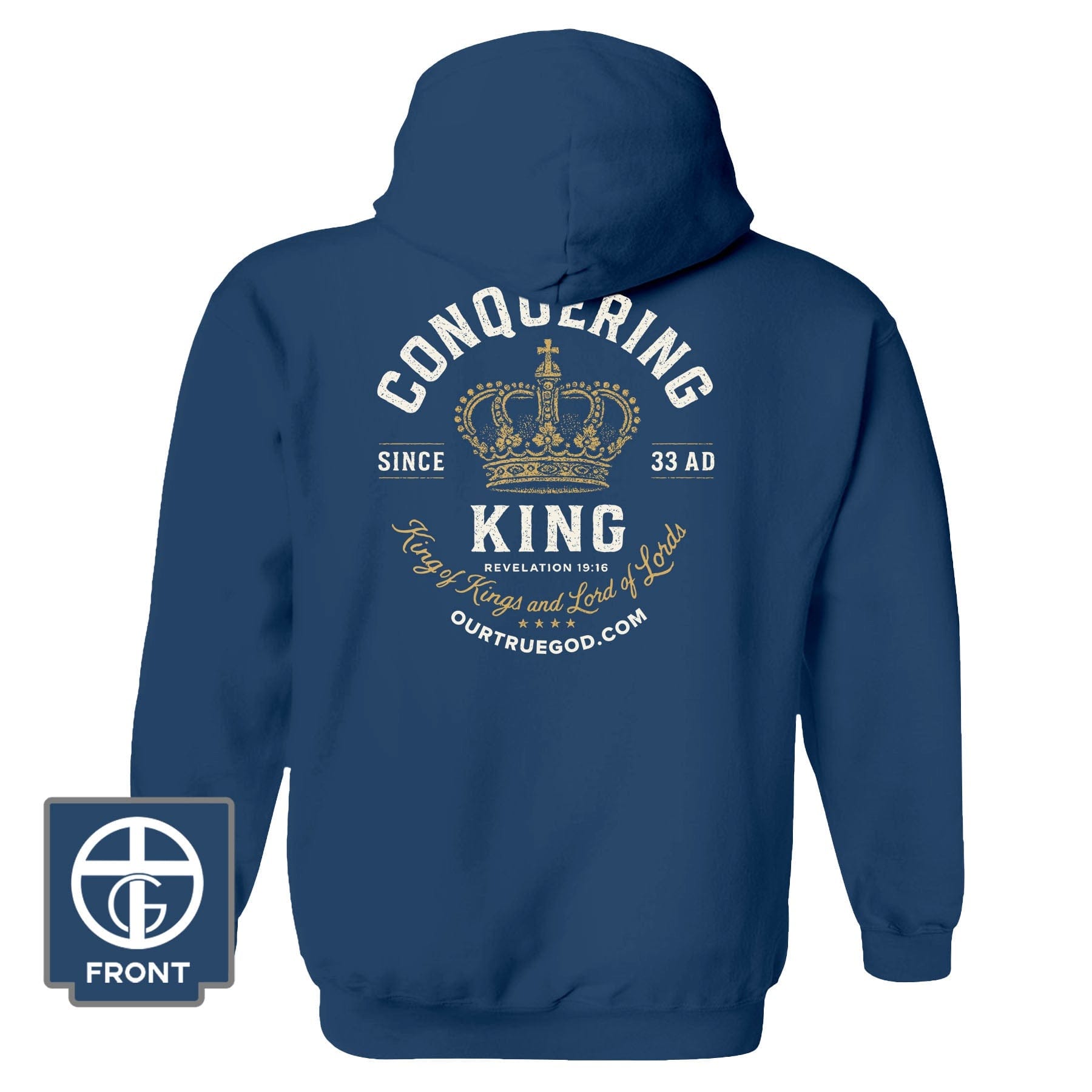 EDGE Printed Products Apparel Hoodie / Neptune Blue / S Conquering King Fall Collection Hoodie