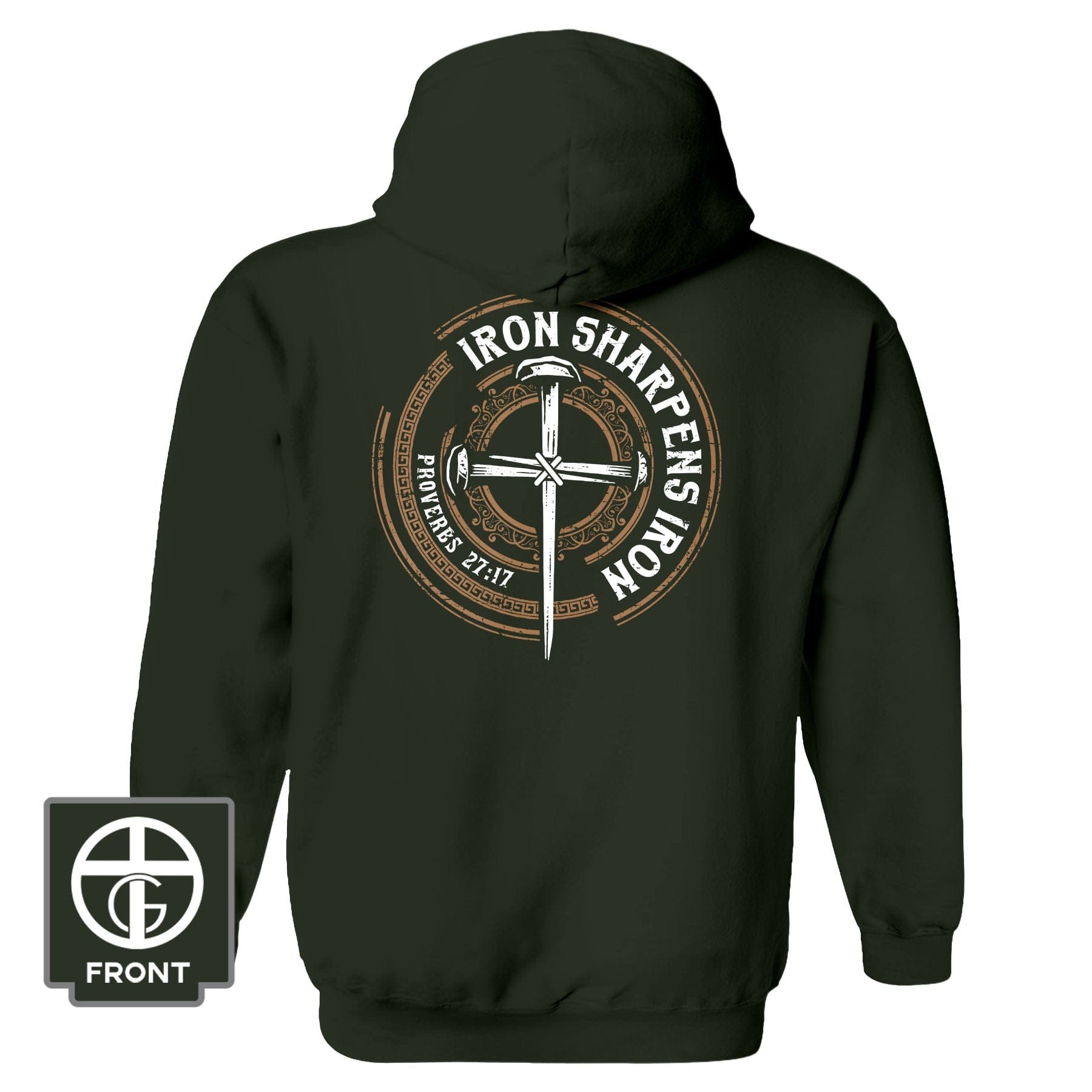 EDGE Printed Products Apparel Hoodie / Olive / S Iron Sharpens Iron - Proverbs 27:17 Fall Collection Hoodie