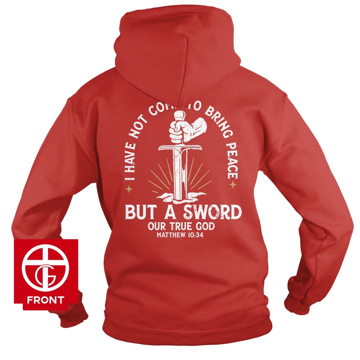 EDGE Printed Products Apparel Hoodie / Red / S I Have Not Come To Bring Peace Hoodie