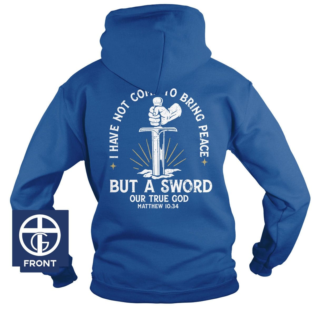 EDGE Printed Products Apparel Hoodie / Royal Blue / S I Have Not Come To Bring Peace Hoodie