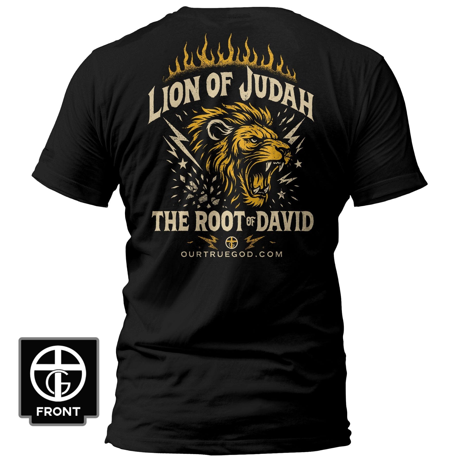 EDGE Printed Products Apparel T-Shirt / Black / S Lion of Judah T-Shirt