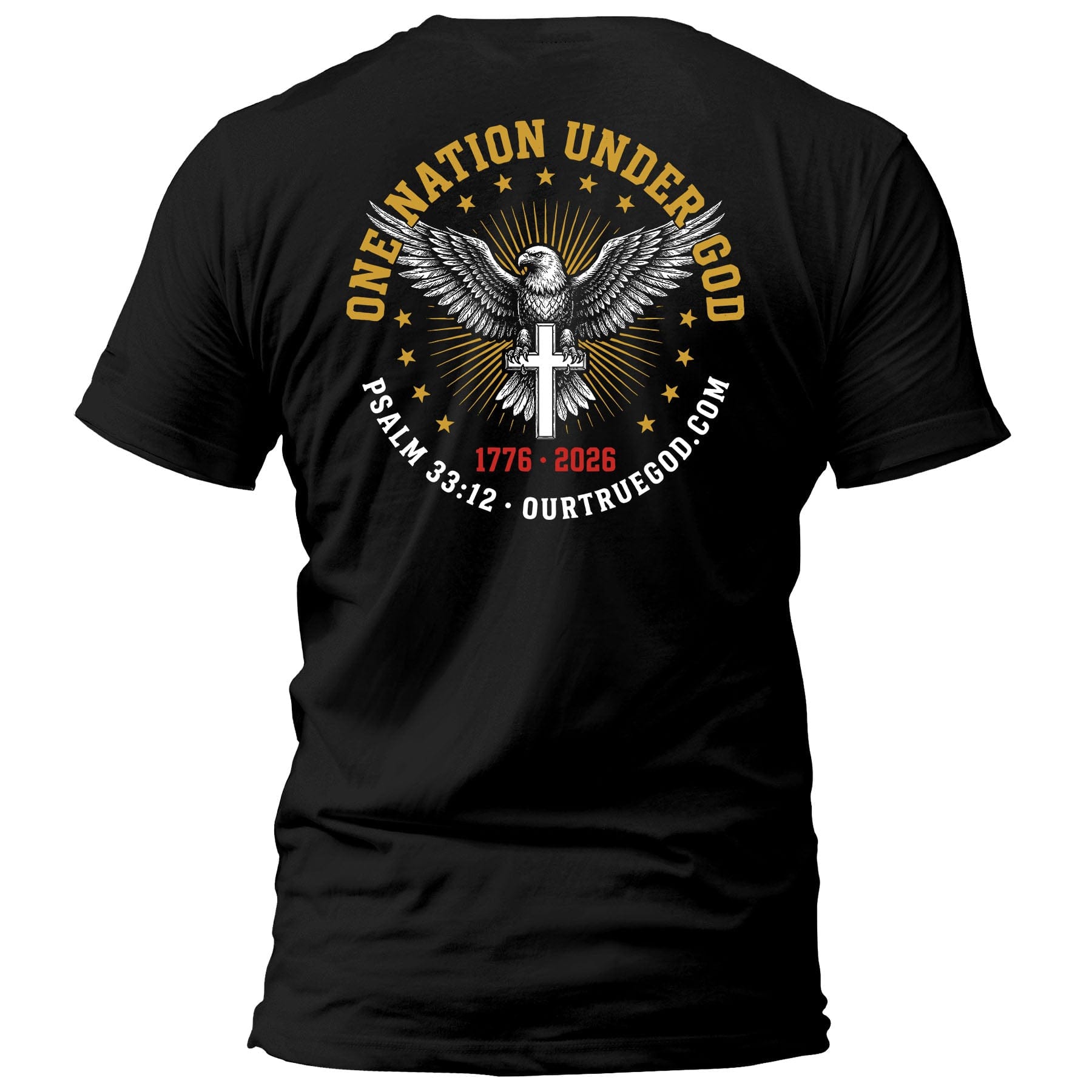 EDGE Printed Products Apparel T-Shirt / Black / S One Nation Under God T-Shirt