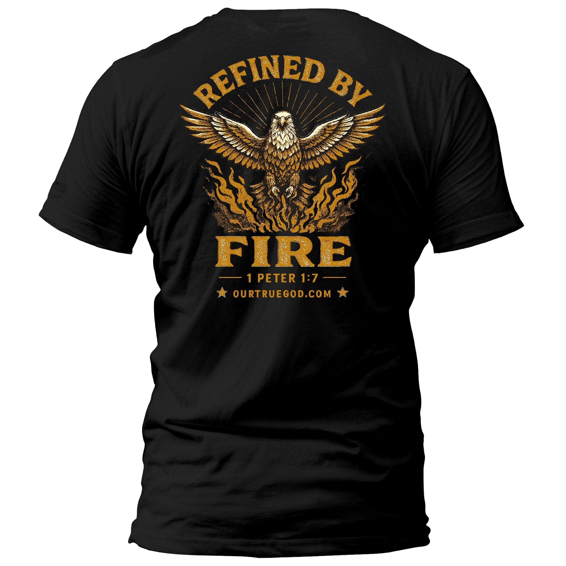 EDGE Printed Products Apparel T-Shirt / Black / S Refined By Fire T-Shirt