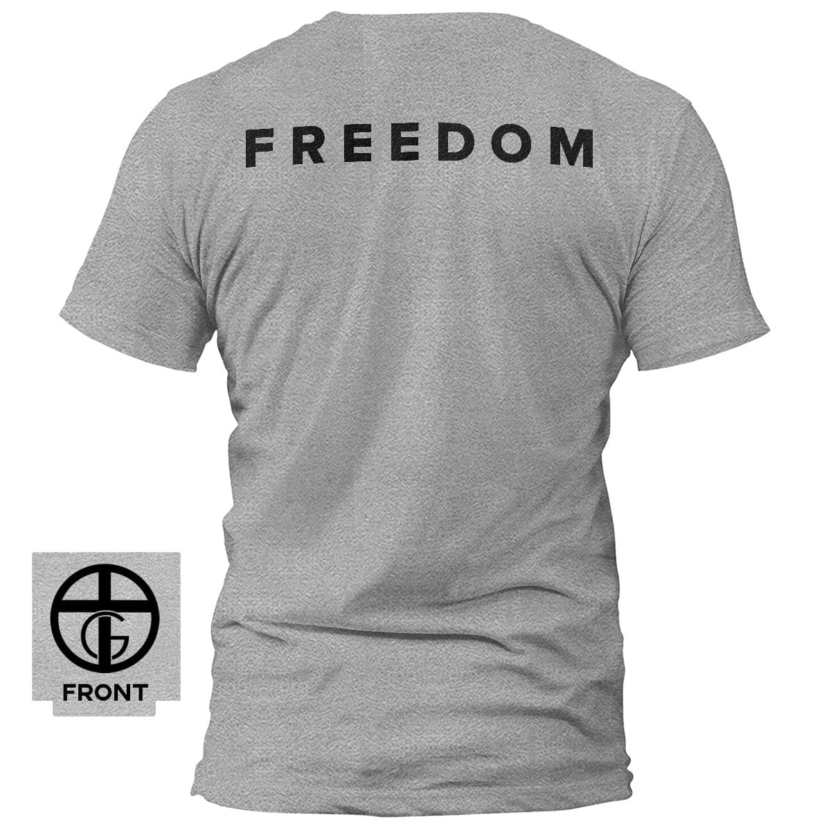 EDGE Printed Products Apparel T-Shirt / Grey / S Freedom T-Shirt
