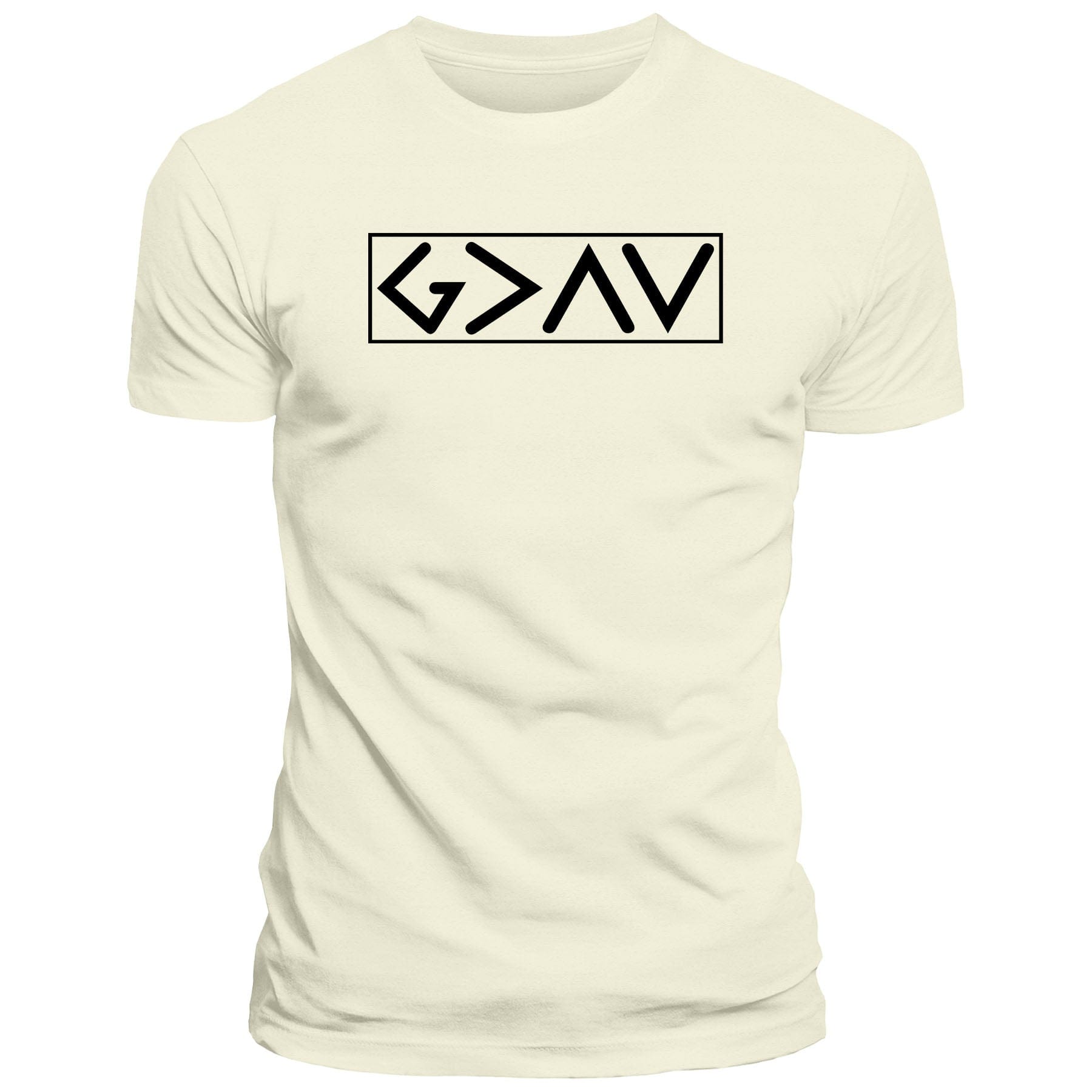 EDGE Printed Products Apparel T-Shirt / Off White / S God is Greater than the Highs and Lows Fall Collection T-Shirt