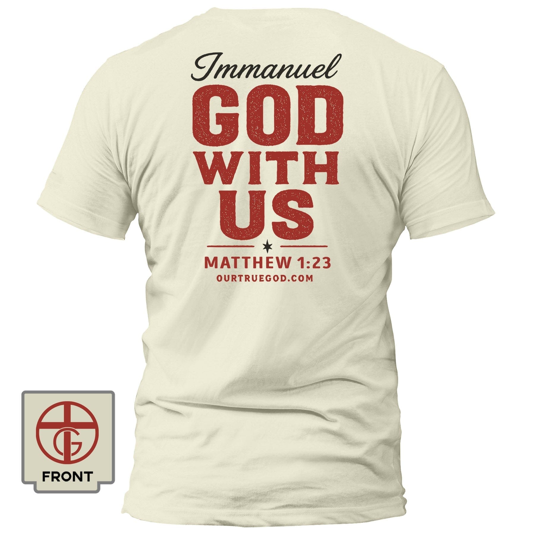 EDGE Printed Products Apparel T-Shirt / Off White / S Immanuel – God With Us T-Shirt