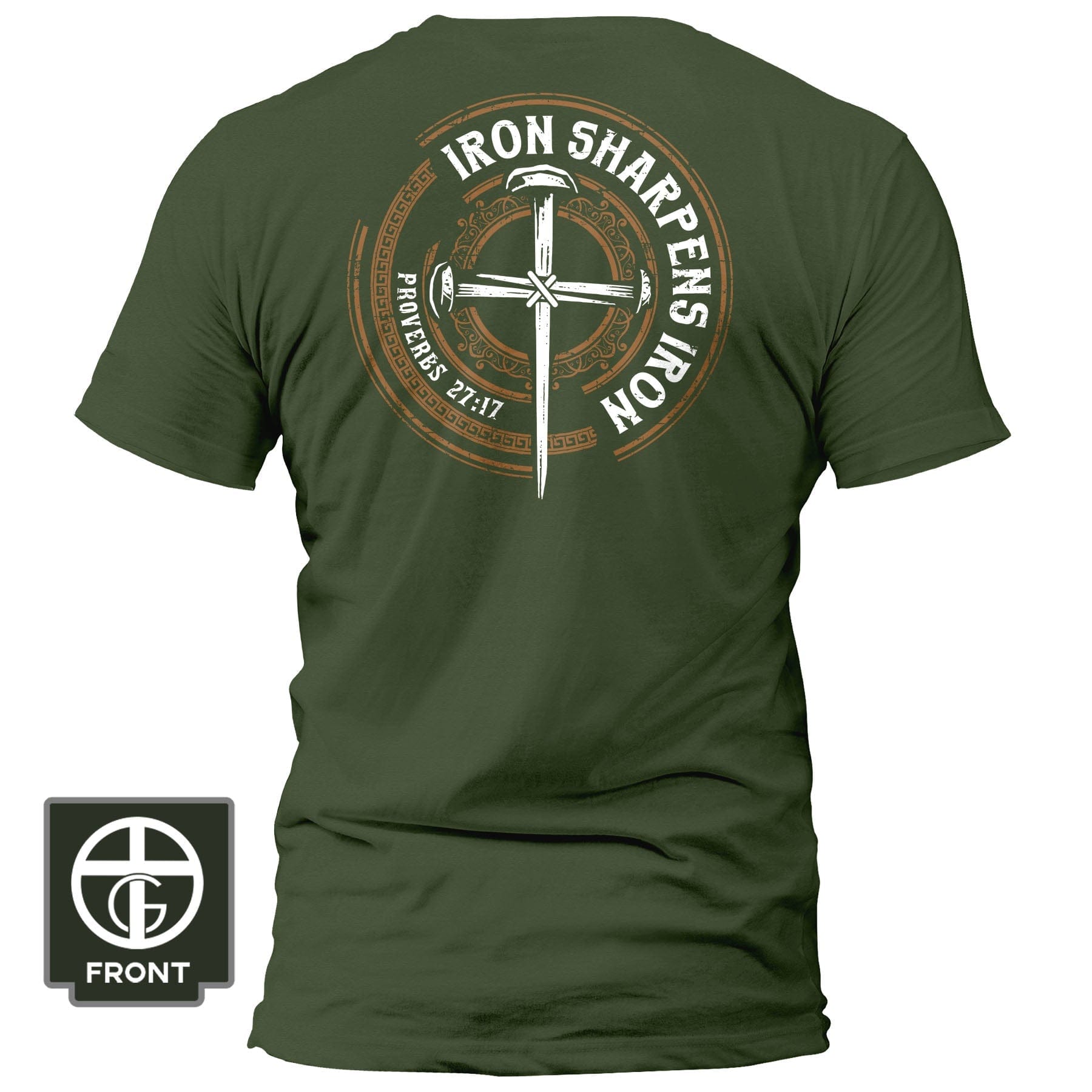 EDGE Printed Products Apparel T-Shirt / Olive / S Iron Sharpens Iron - Proverbs 27:17 Fall Collection T-Shirt