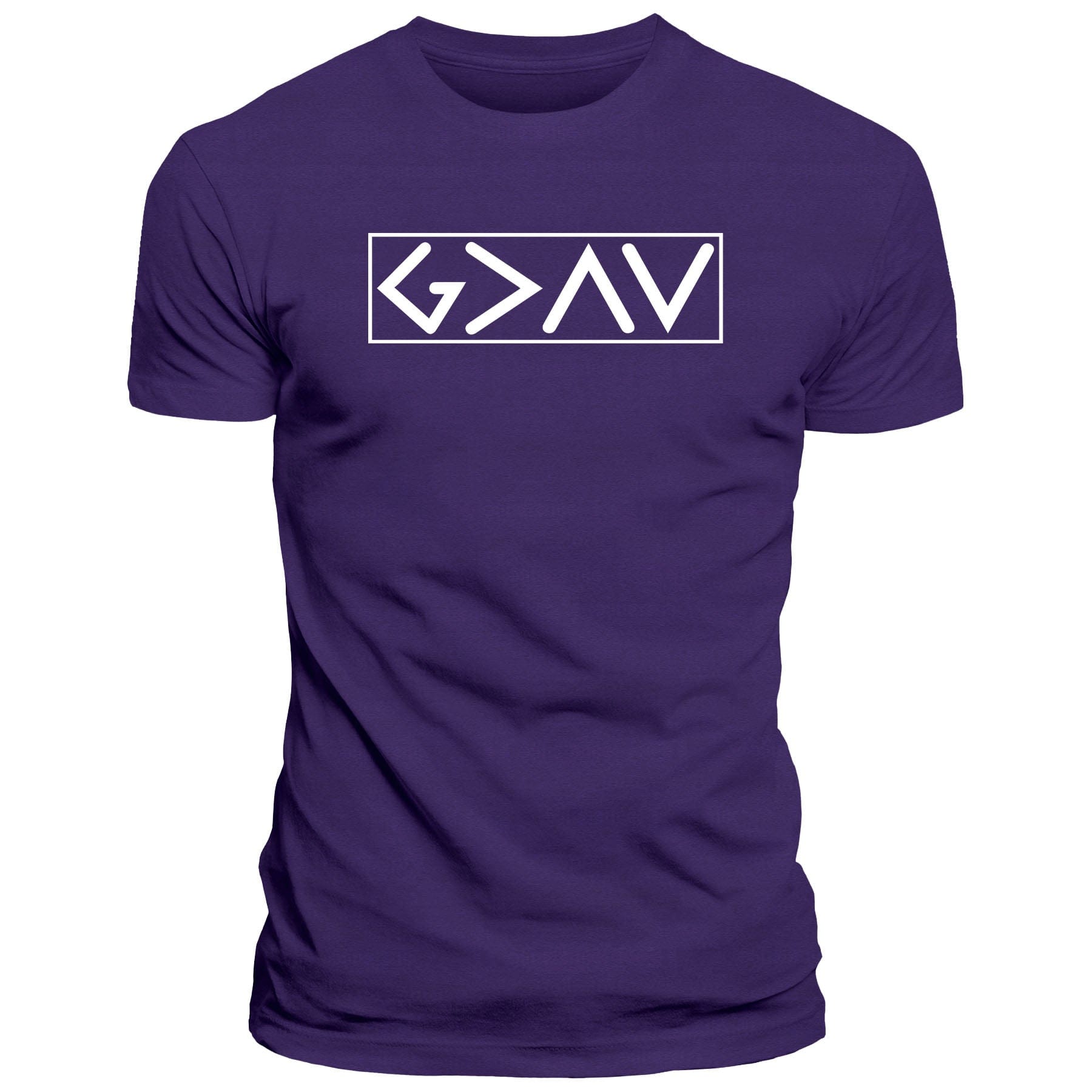 EDGE Printed Products Apparel T-Shirt / Purple / S God is Greater than the Highs and Lows Fall Collection T-Shirt