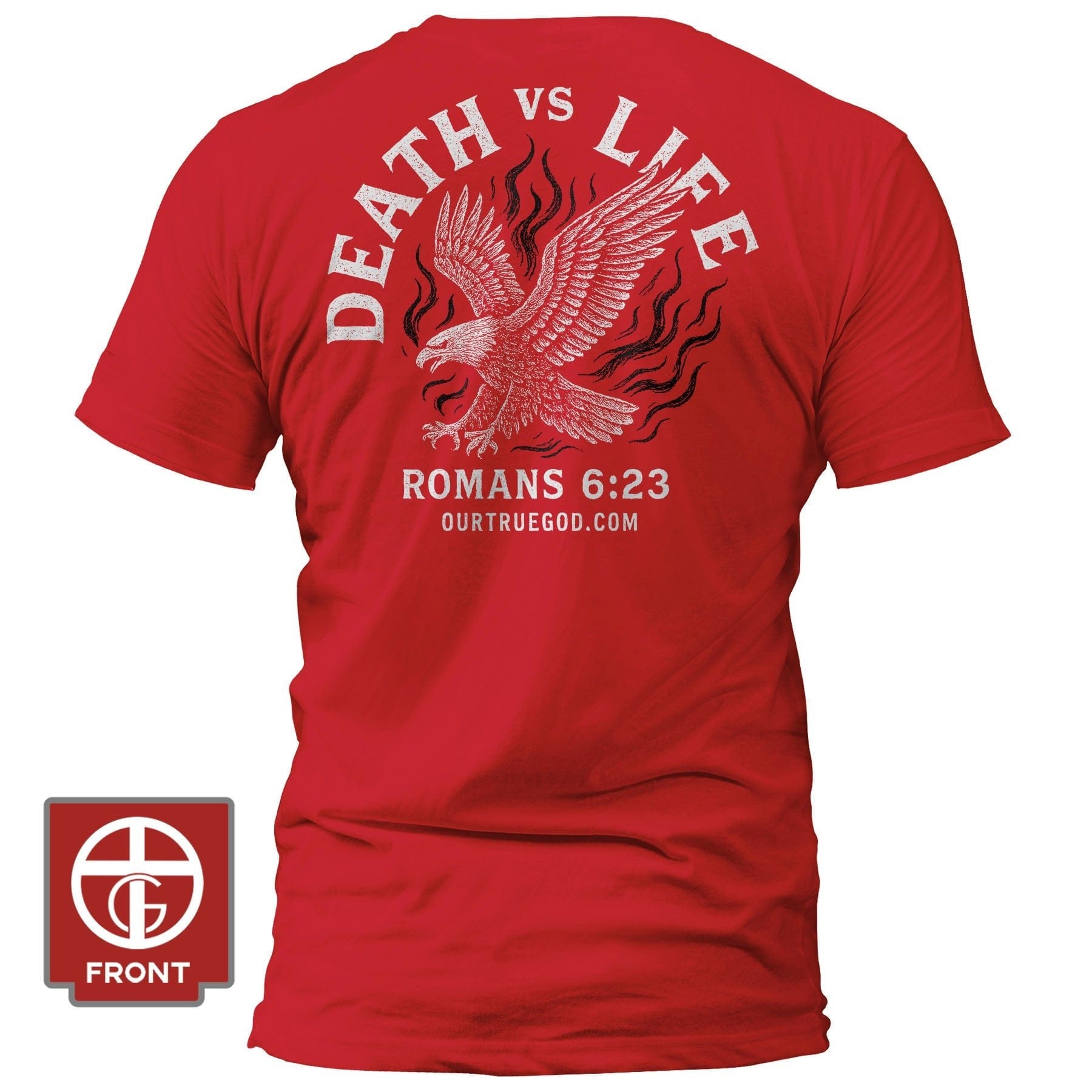 EDGE Printed Products Apparel T-Shirt / Red / S Death Vs Life T-Shirt