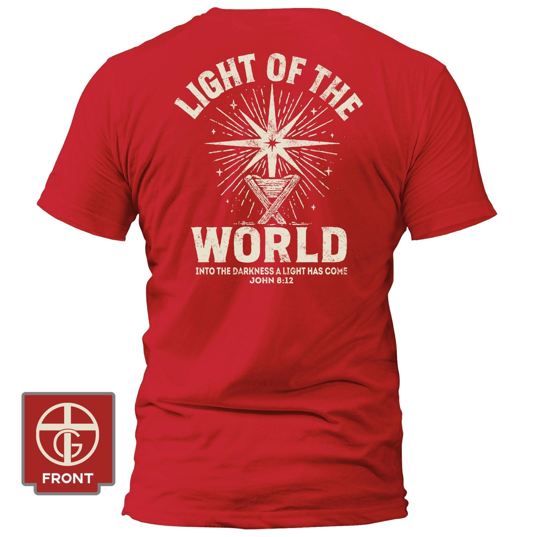 EDGE Printed Products Apparel T-Shirt / Red / S Light Of The World T-Shirt
