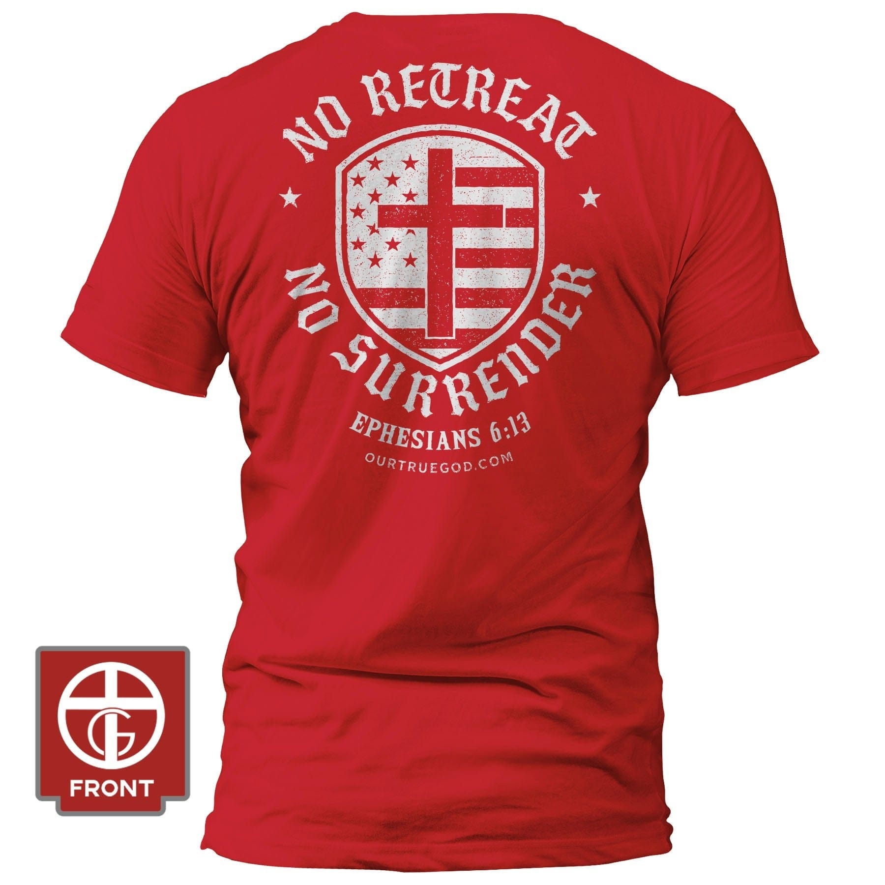 EDGE Printed Products Apparel T-Shirt / Red / S No Retreat T-Shirt