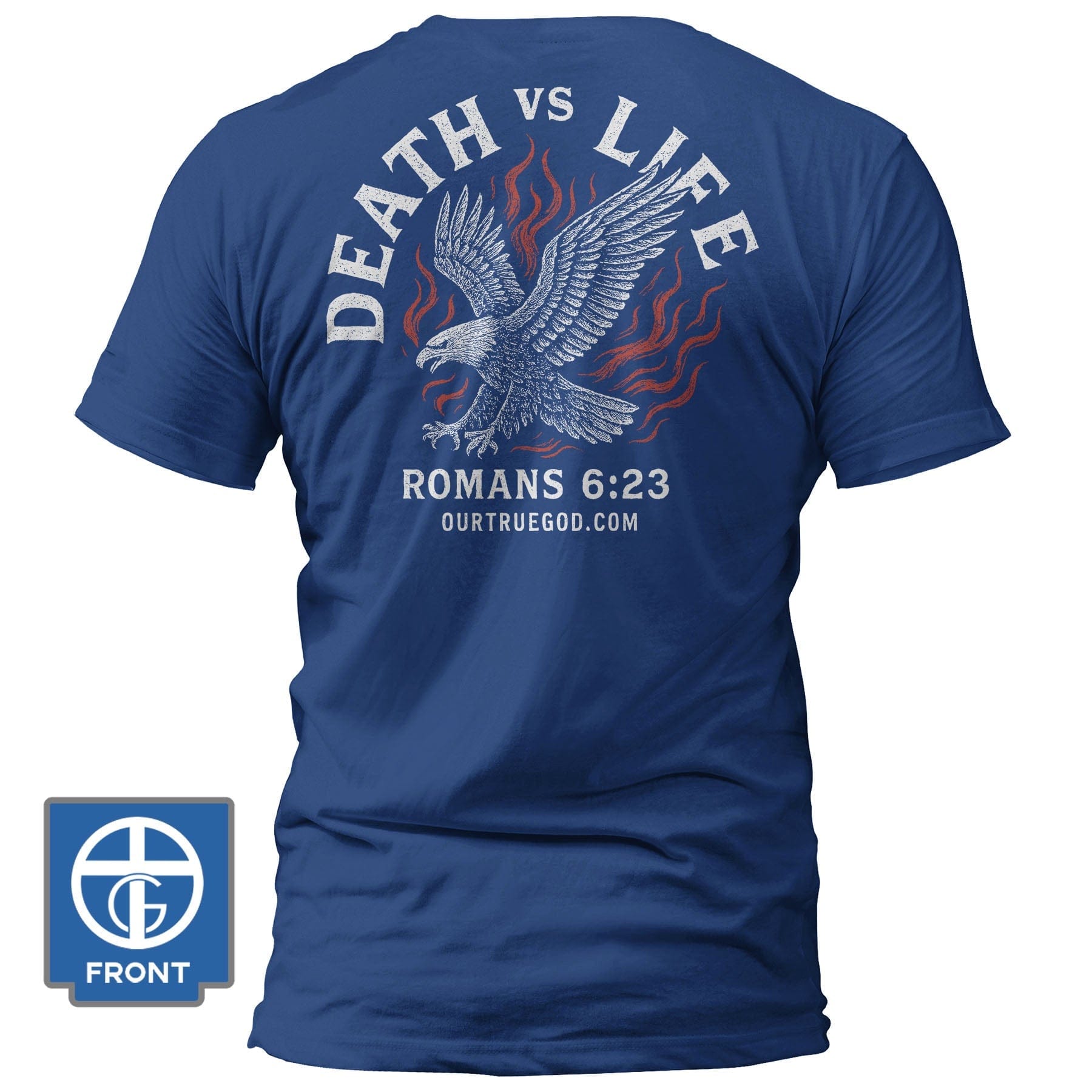 EDGE Printed Products Apparel T-Shirt / Royal Blue / S Death Vs Life T-Shirt