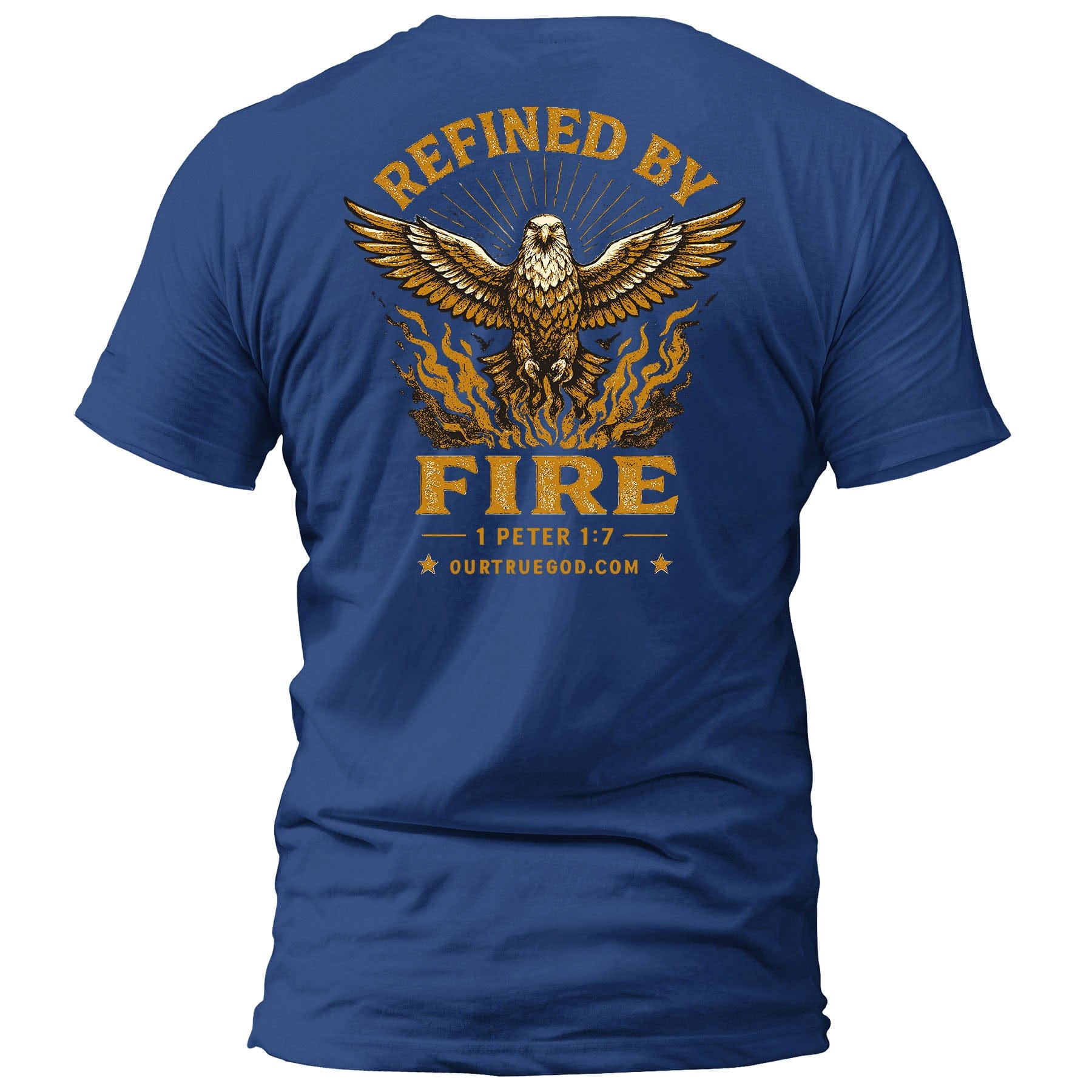 EDGE Printed Products Apparel T-Shirt / Royal Blue / S Refined By Fire T-Shirt