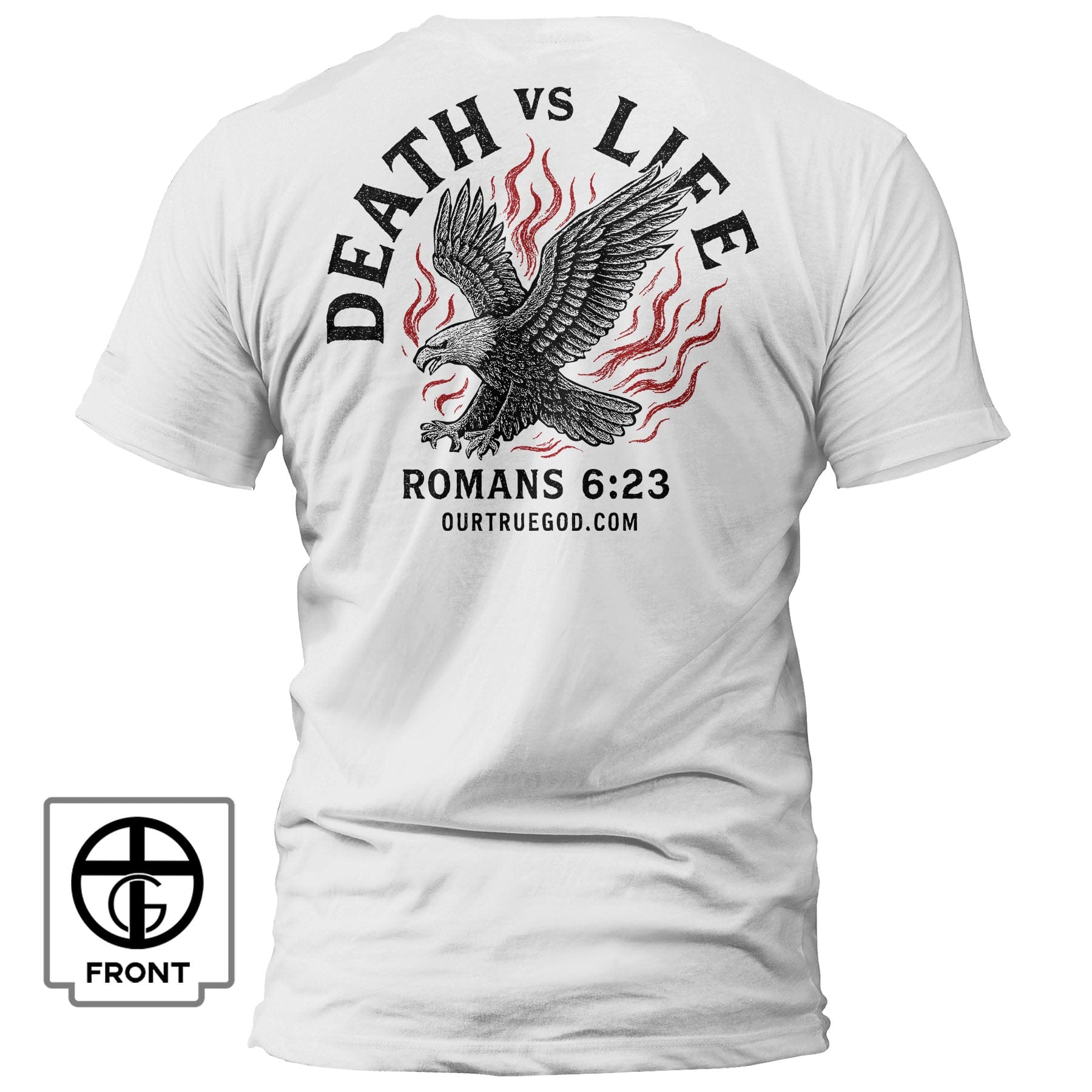 EDGE Printed Products Apparel T-Shirt / White / S Death Vs Life T-Shirt