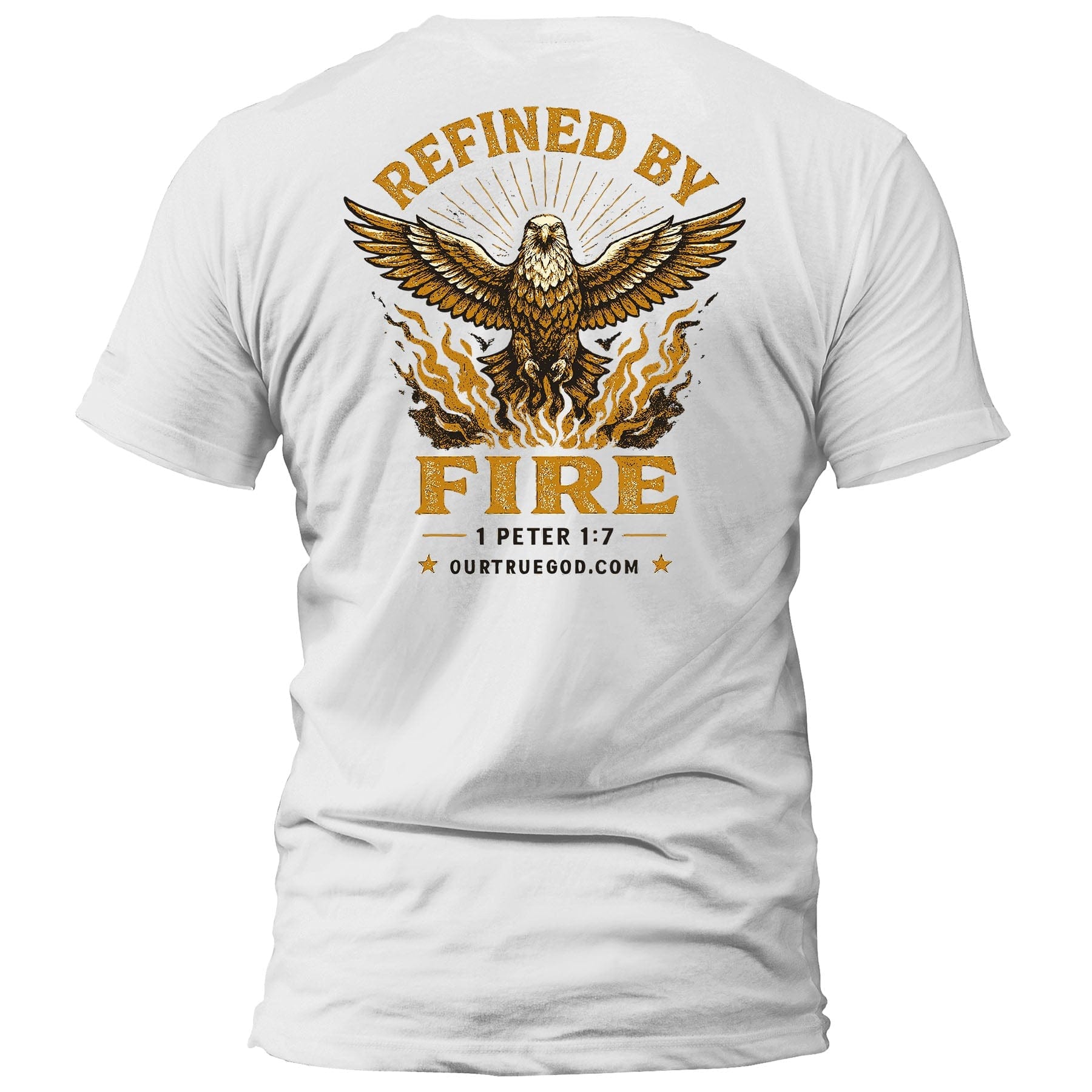 EDGE Printed Products Apparel T-Shirt / White / S Refined By Fire T-Shirt