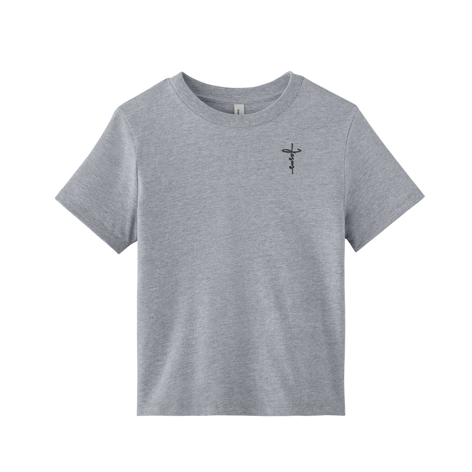 EDGE Printed Products Apparel Women’s 6-Ounce Heavyweight Tee / Athletic Heather / XS Jesus Cross Women’s Heavyweight Tee