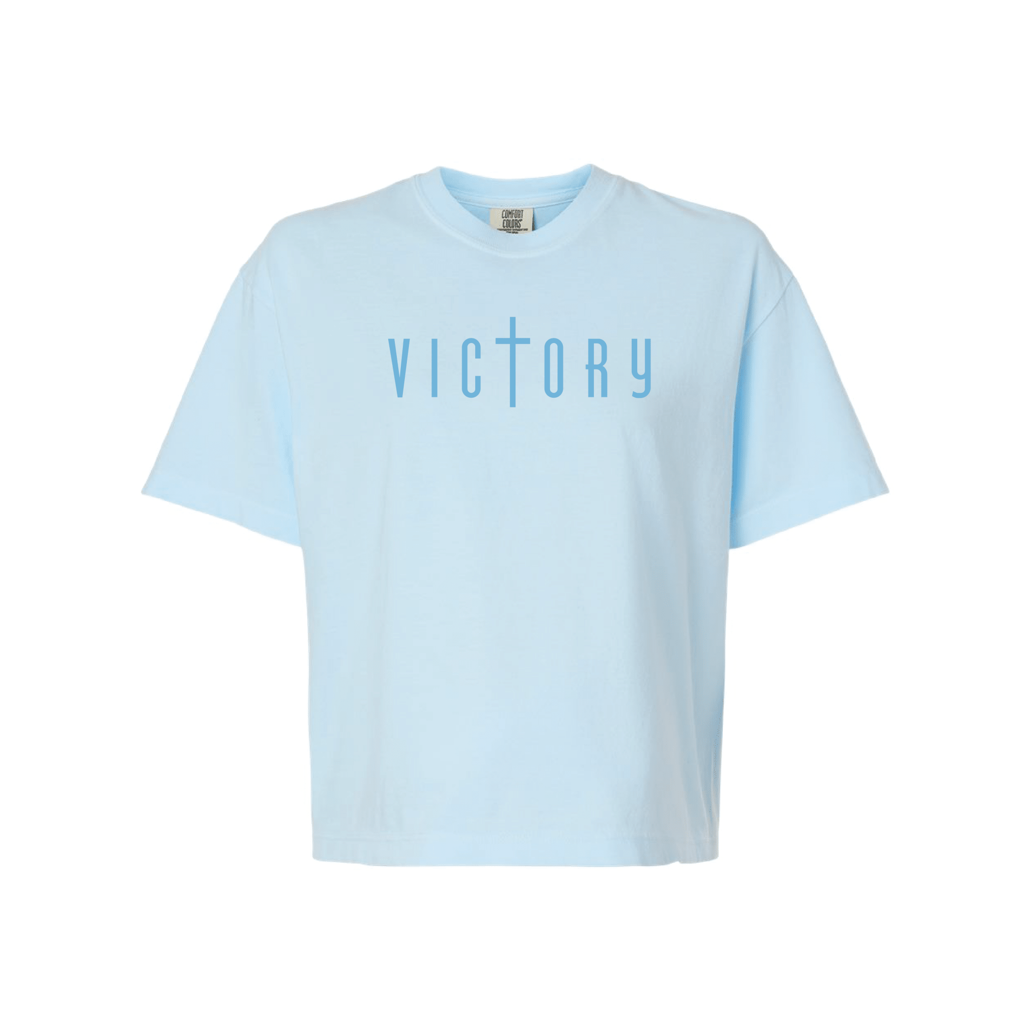 EDGE Printed Products Apparel Women’s Boxy Tee / Chambray / XS Victory Women’s Boxy Tee