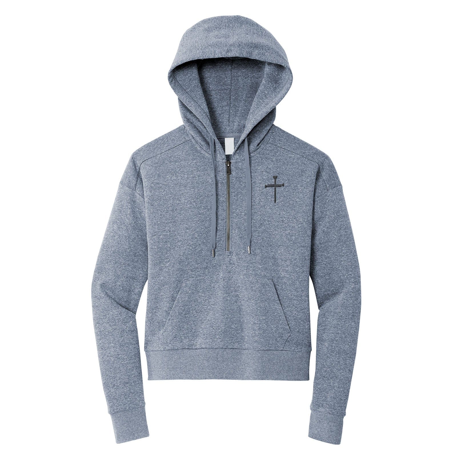 EDGE Printed Products Apparel Women’s Perfect Tri® Fleece 1/2-Zip Pullover / Navy Frost / XS Nail Cross Perfect Tri Fleece 1/2 Zip Pullover