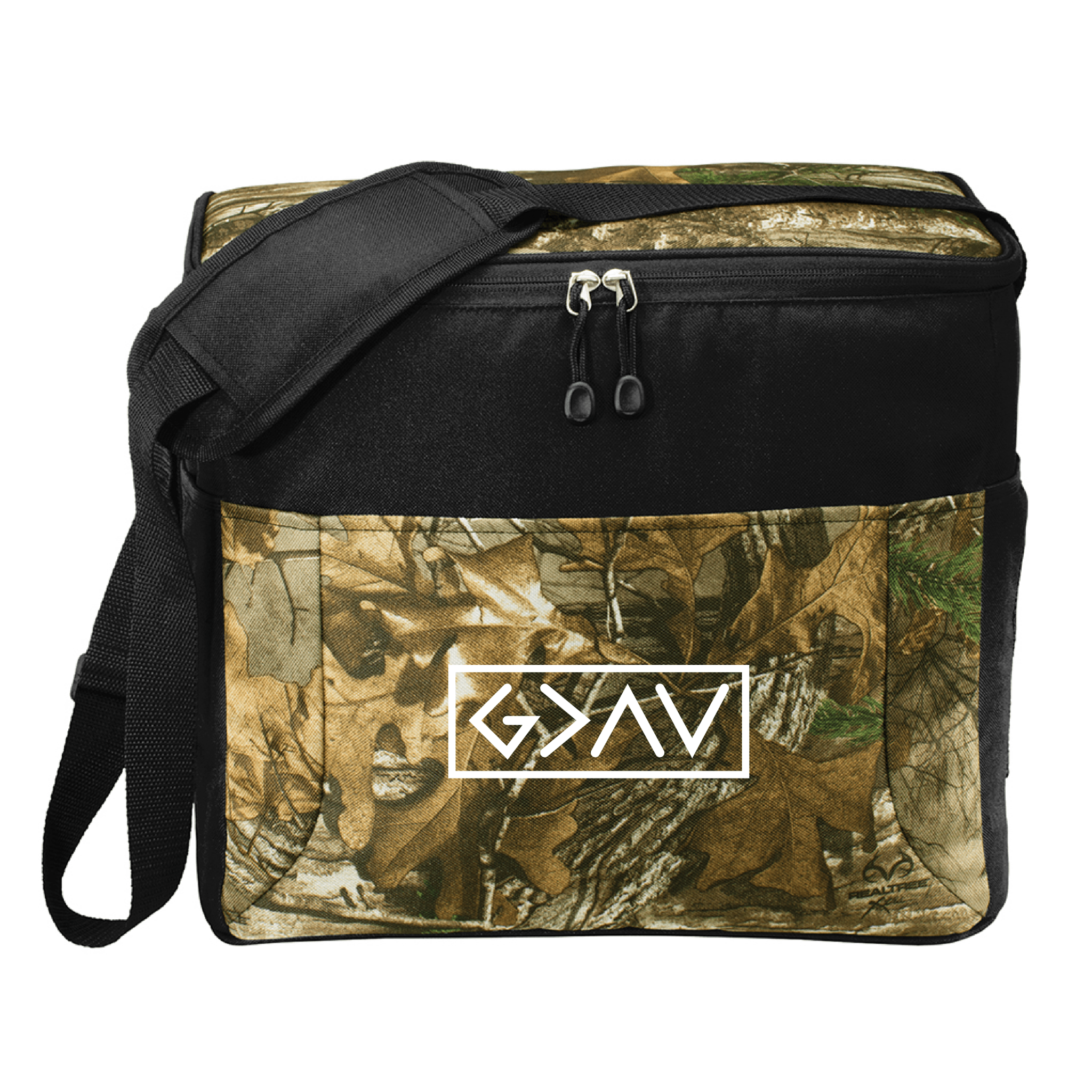 EDGE Printed Products Cooler God is Greater Than the Highs and Lows Realtree® Camo 24 Can Cooler