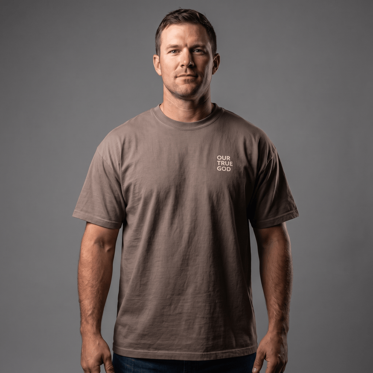 YHWH Heavyweight Tee — Front view