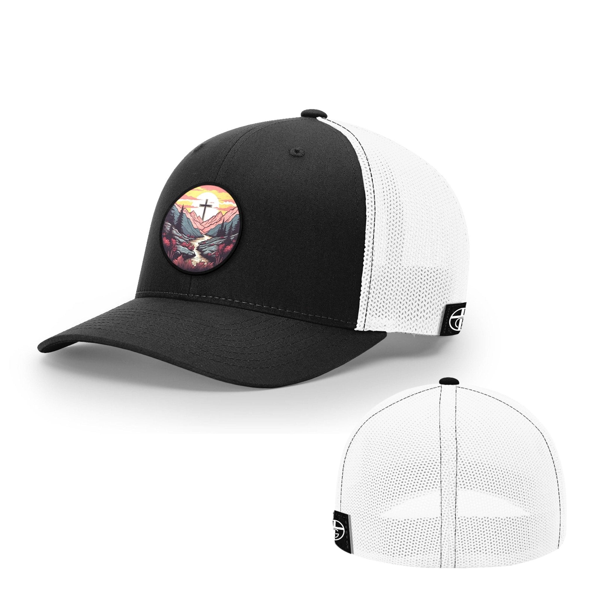 Faith Can Move Mountains v2 Circle Patch Hats - Our True God