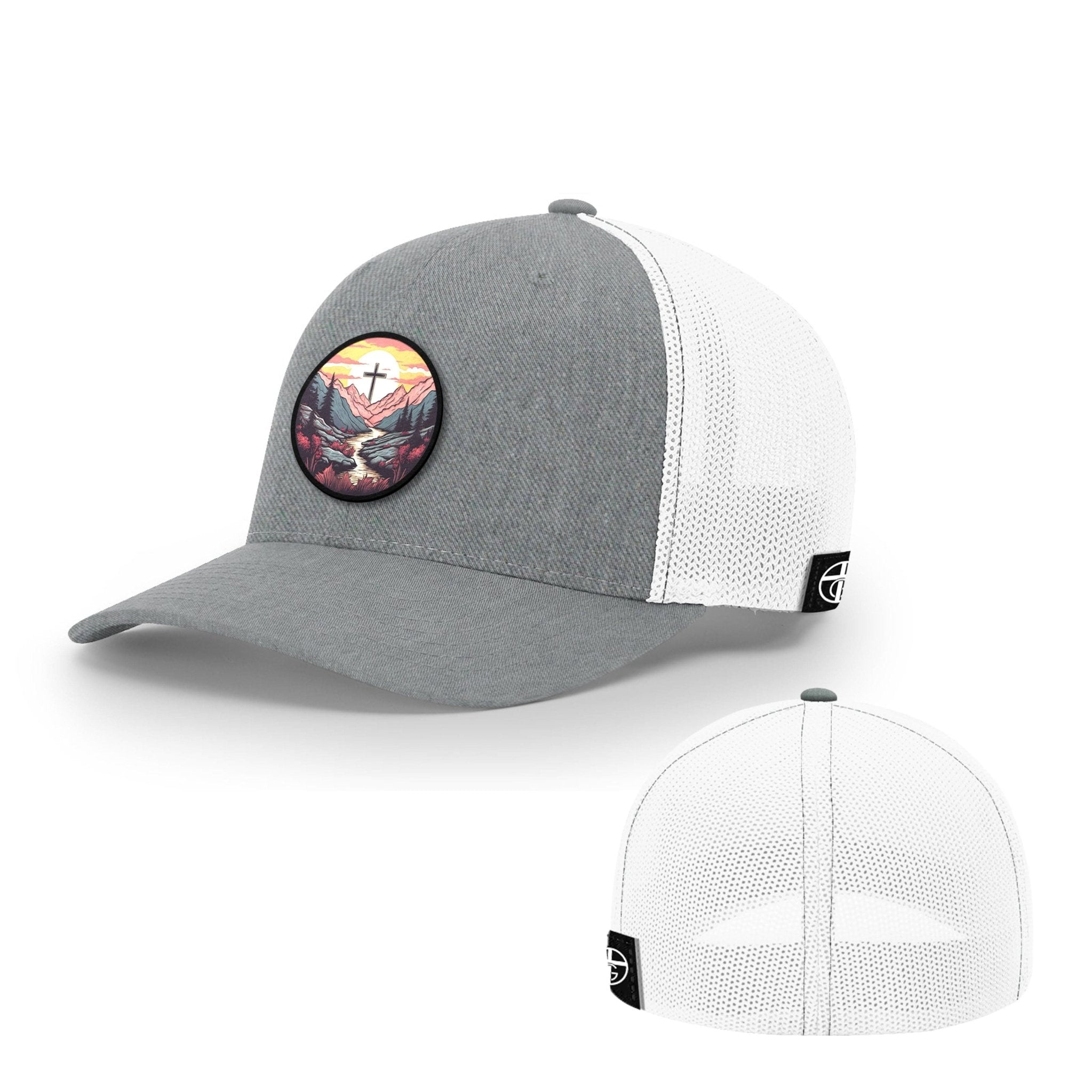 Faith Can Move Mountains v2 Circle Patch Hats - Our True God