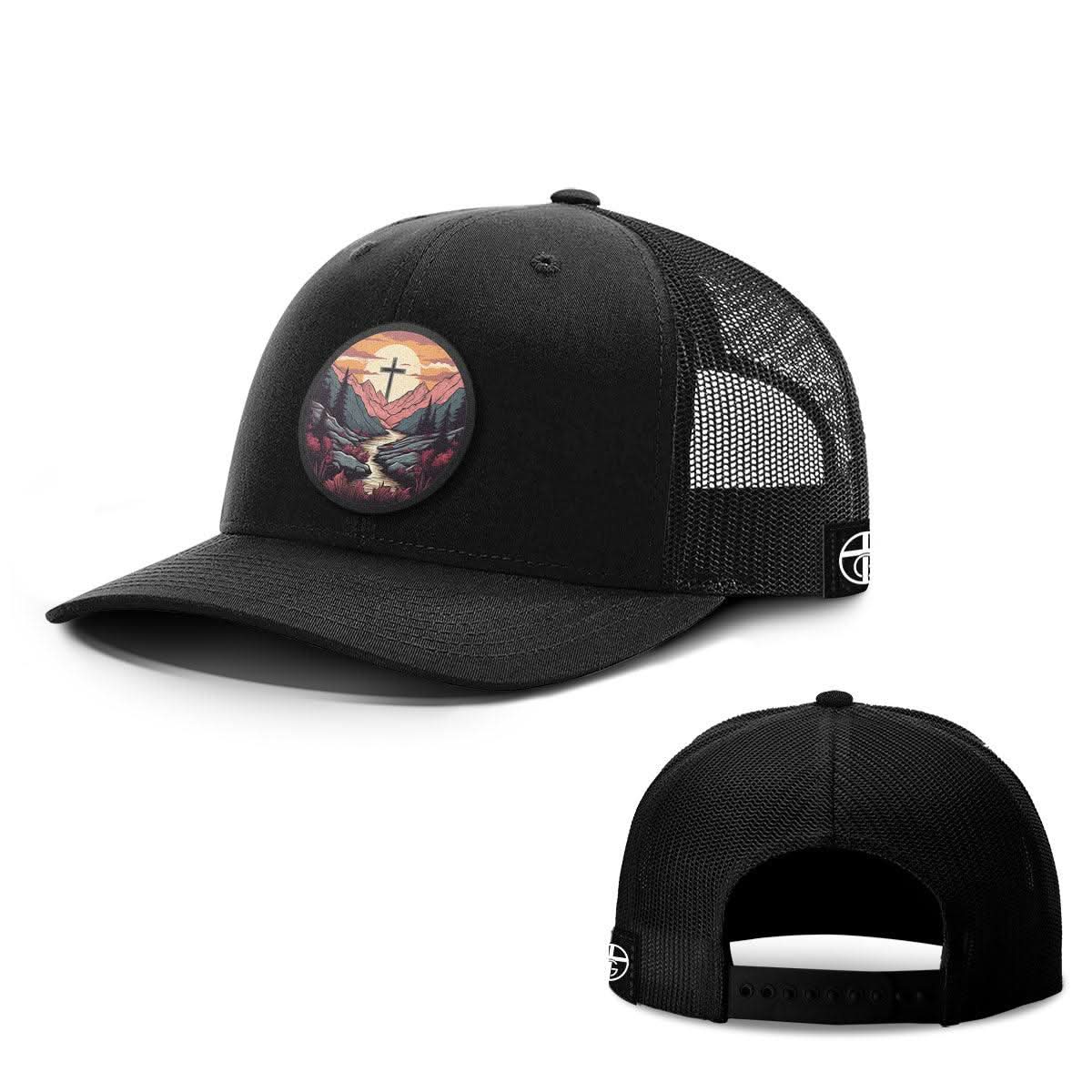 Faith Can Move Mountains v2 Circle Patch Hats - Our True God