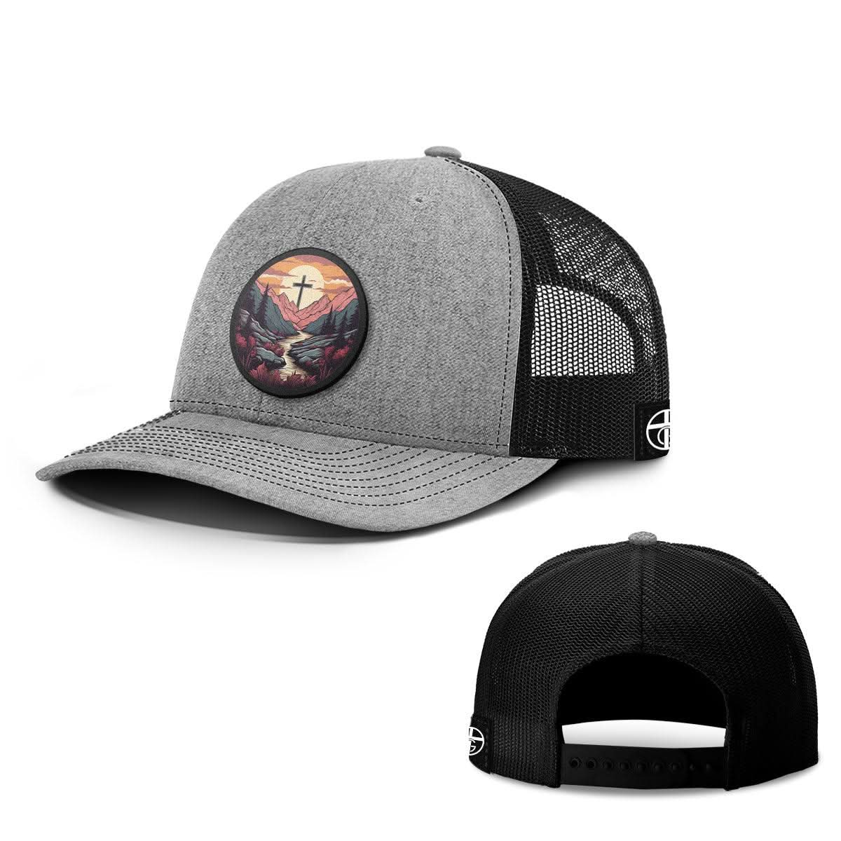 Faith Can Move Mountains v2 Circle Patch Hats - Our True God